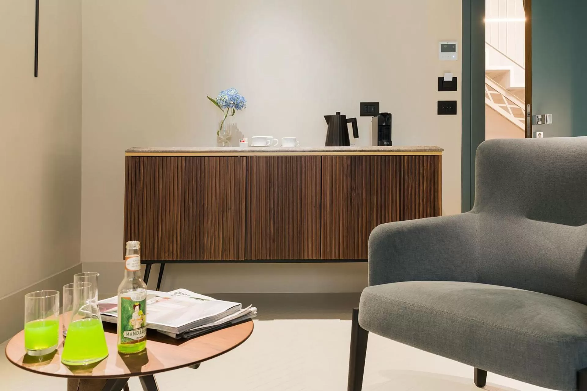 Living room in Byssus Suites