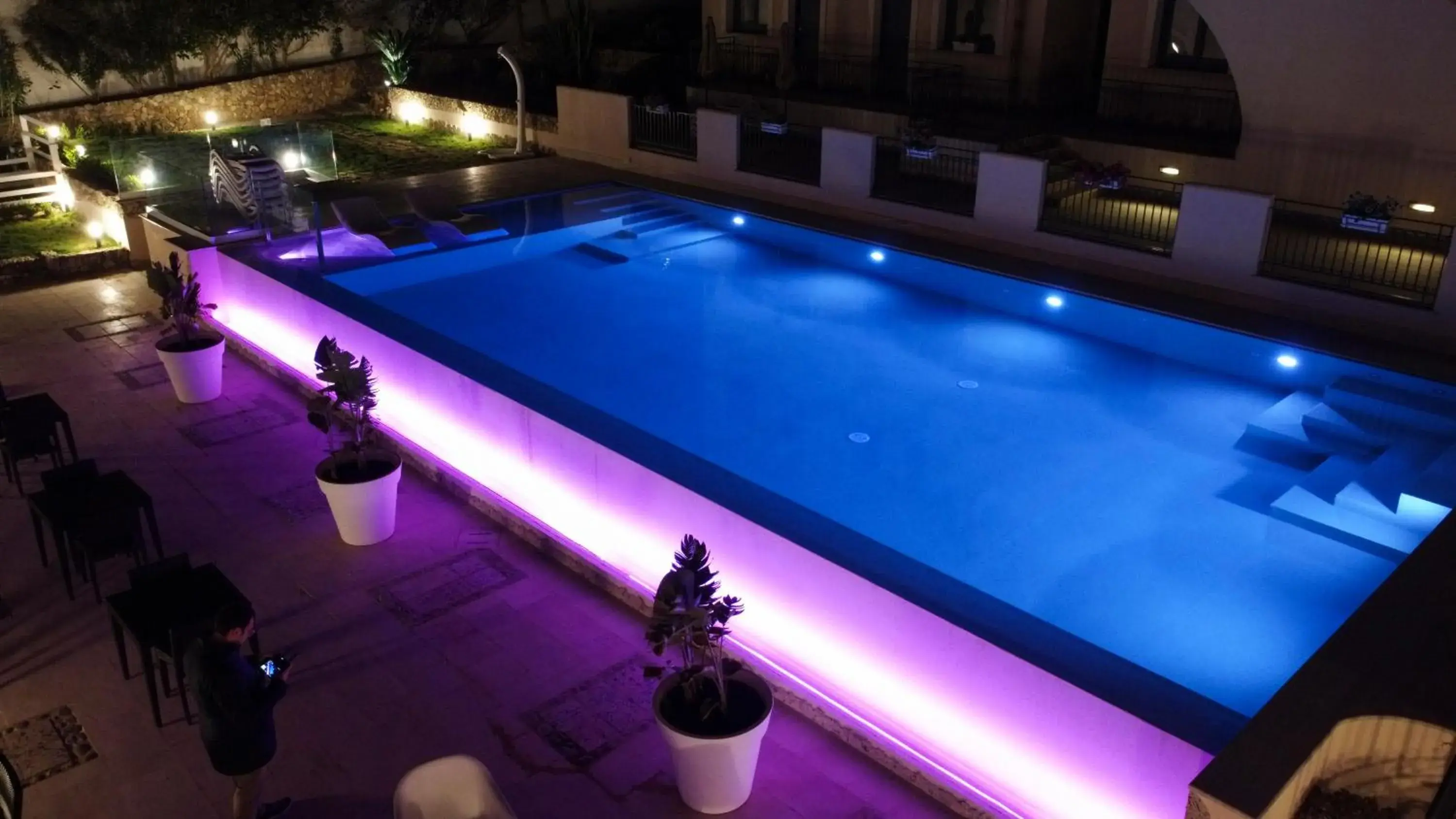 Night, Pool View in Baglio Di Scopello