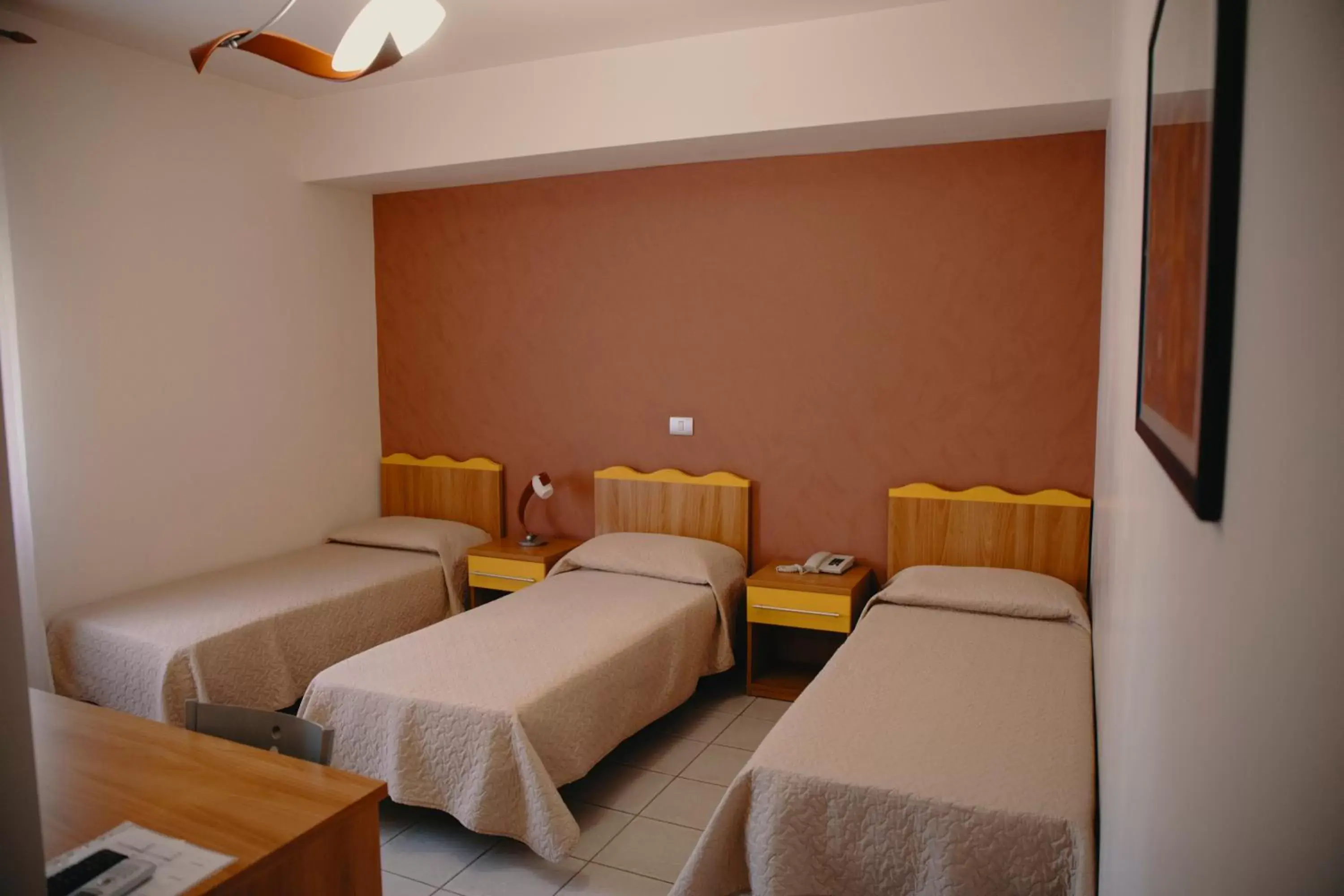 Bed in Halykos Hotel