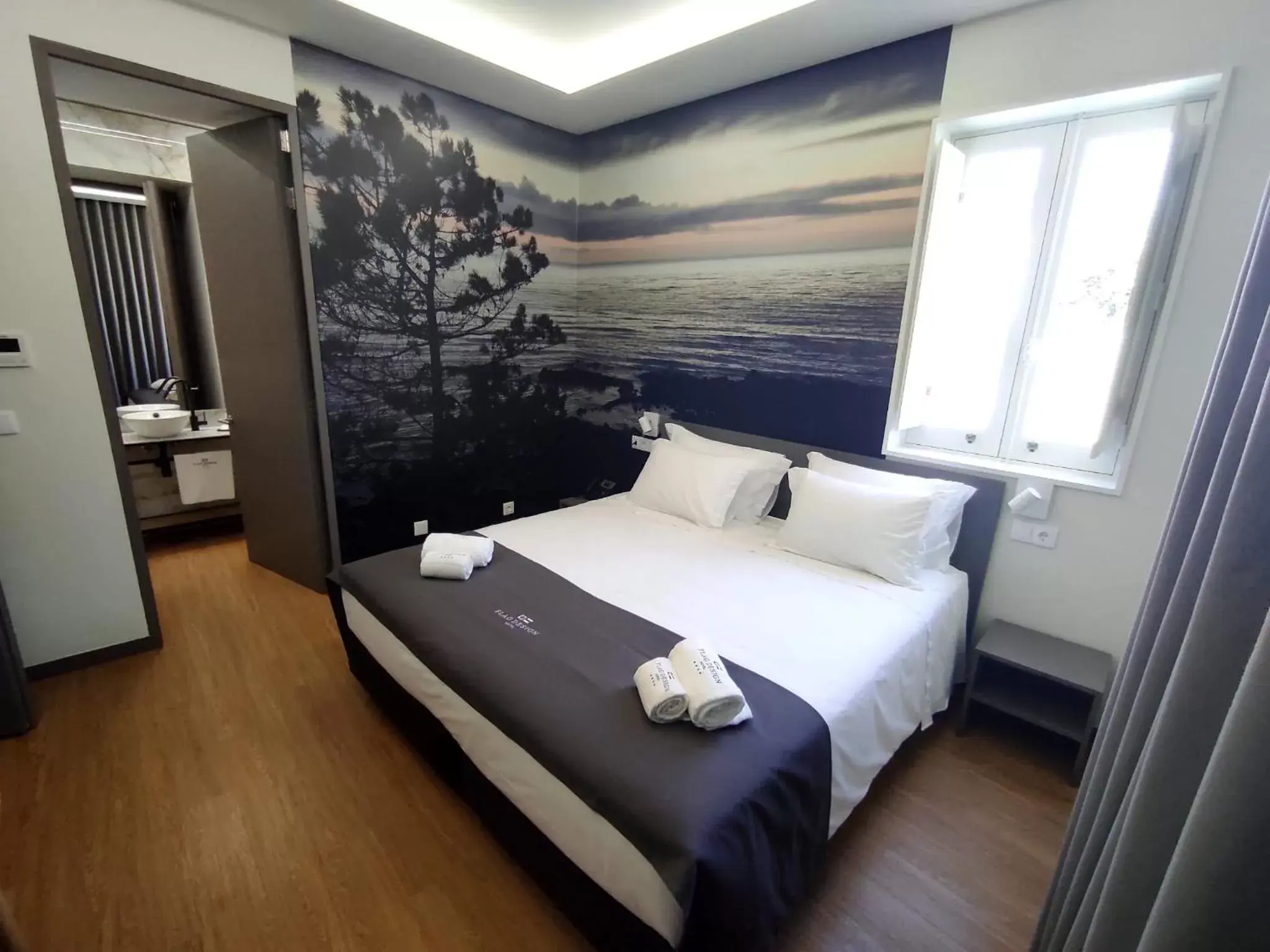 Bed in Flag Design Hotel