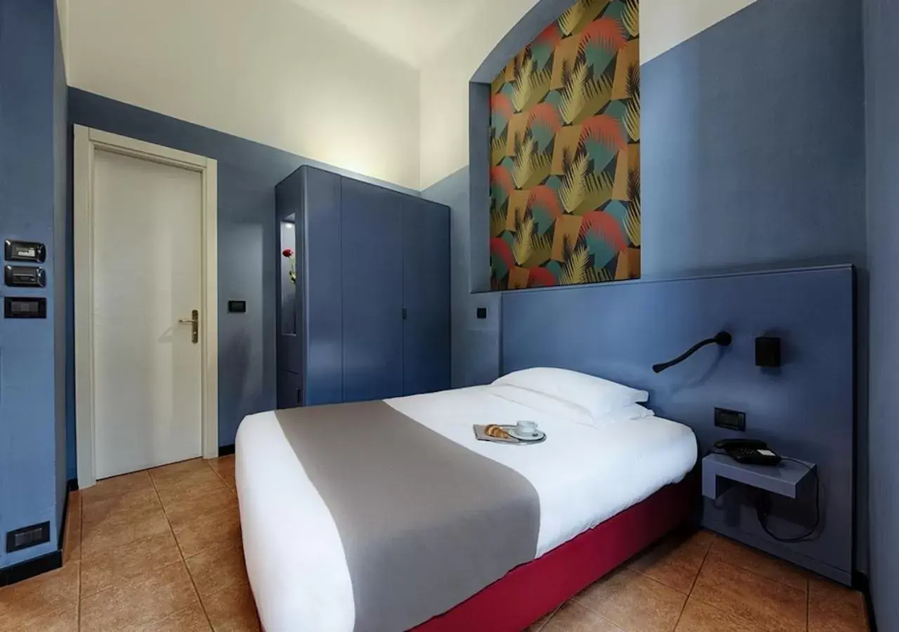 Bedroom, Bed in Hotel Italia e Lido Rapallo