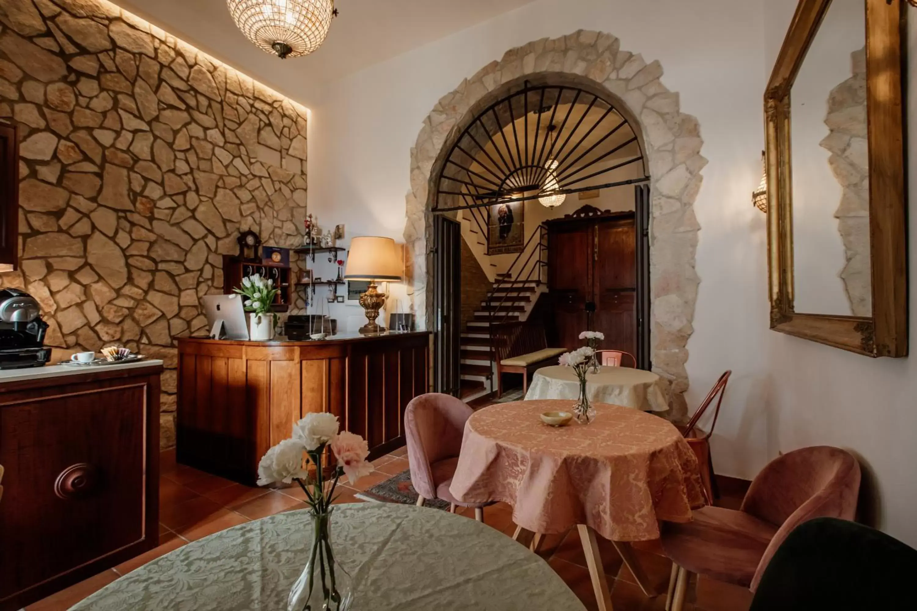 Lobby or reception, Restaurant/Places to Eat in Palazzo Giunta - Porta Marina Ortigia