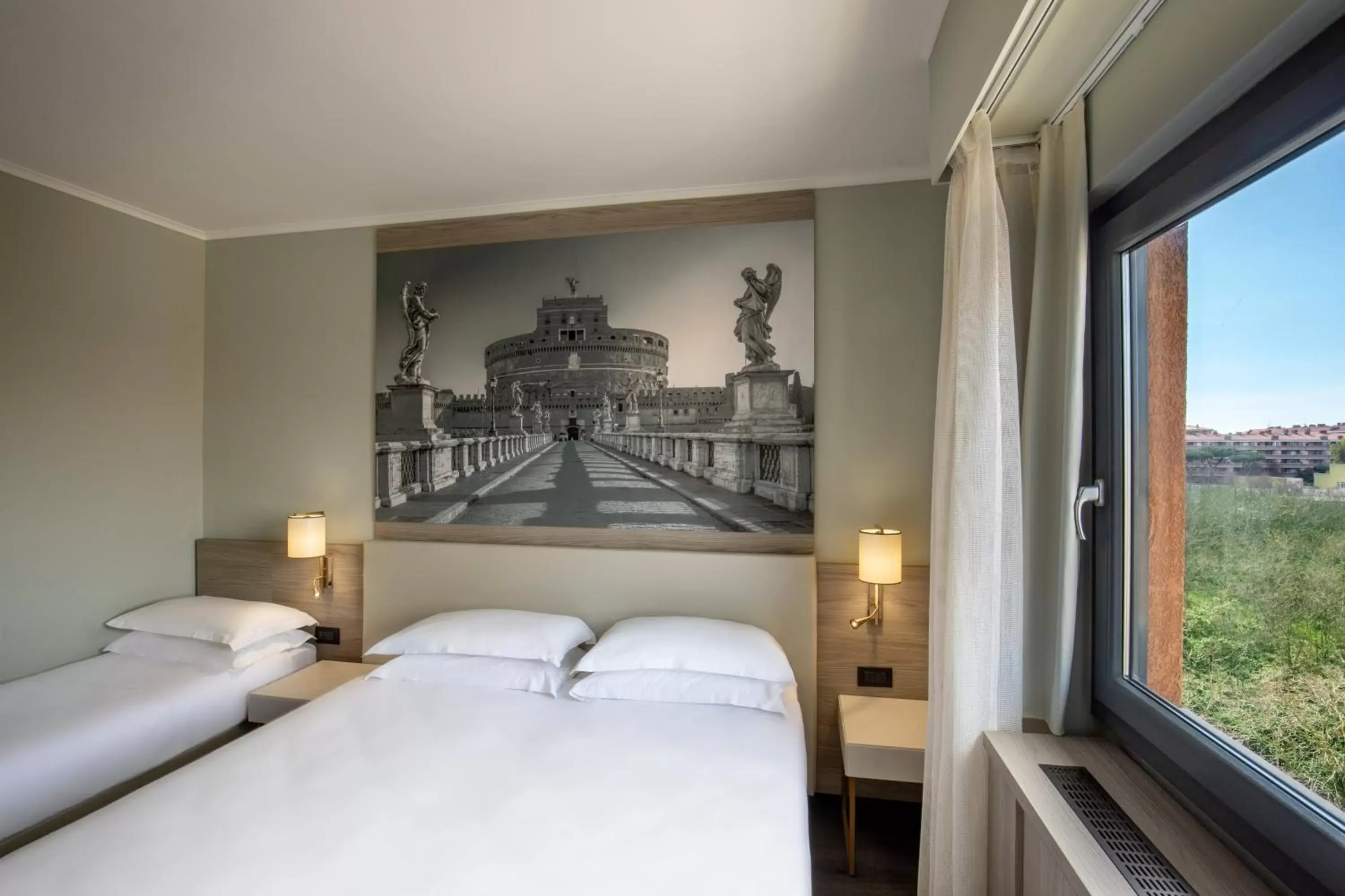 Bed in Hotel Marc'Aurelio
