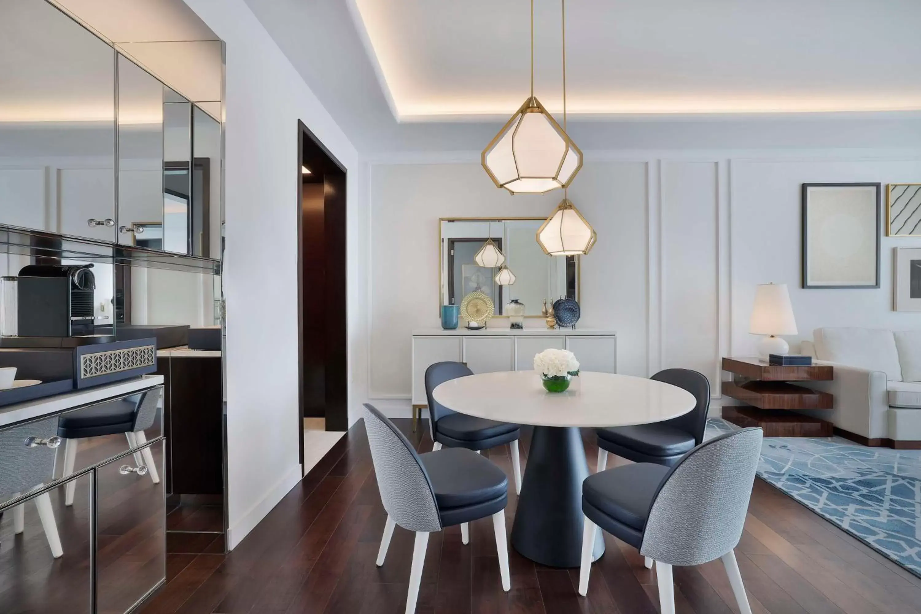 Living room, Dining Area in Waldorf Astoria Lusail, Doha