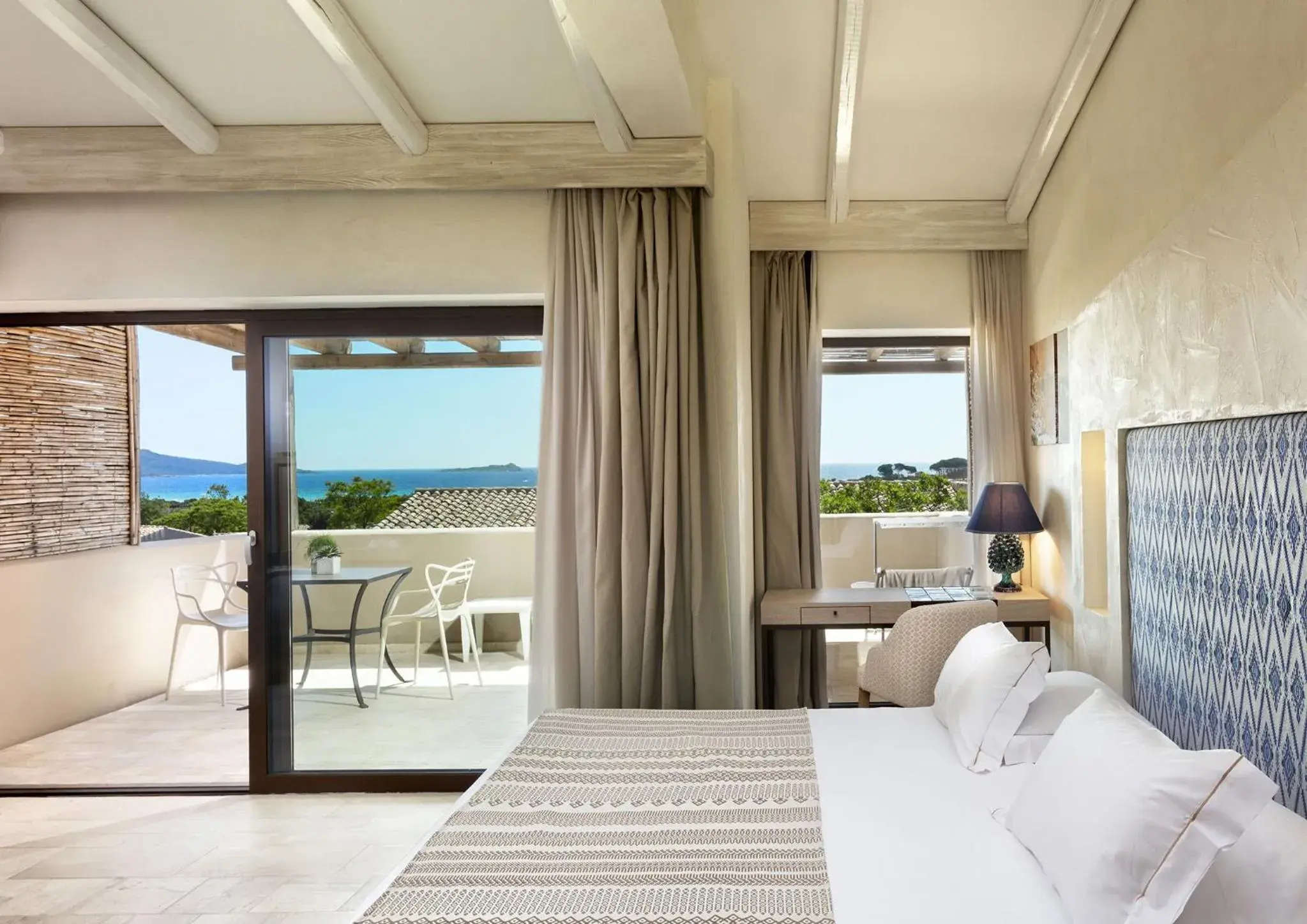 View (from property/room), Bed in Baglioni Resort Sardinia - The Leading Hotels of the World View (from property/room), Bed in Baglioni Resort Sardinia - The Leading Hotels of the World