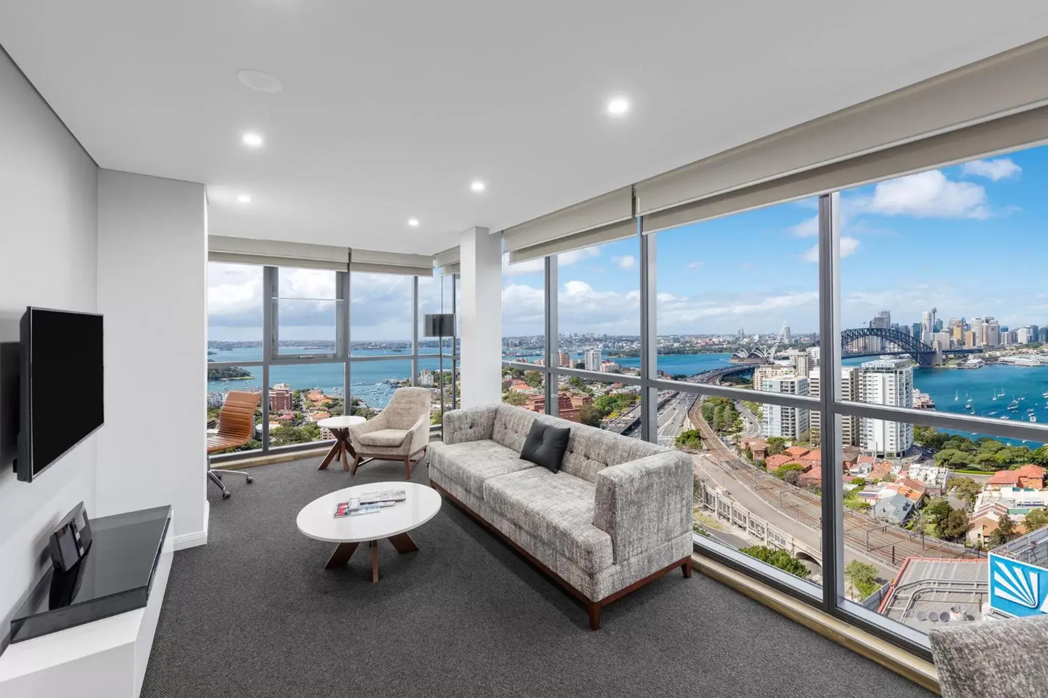 Living room in Meriton Suites North Sydney