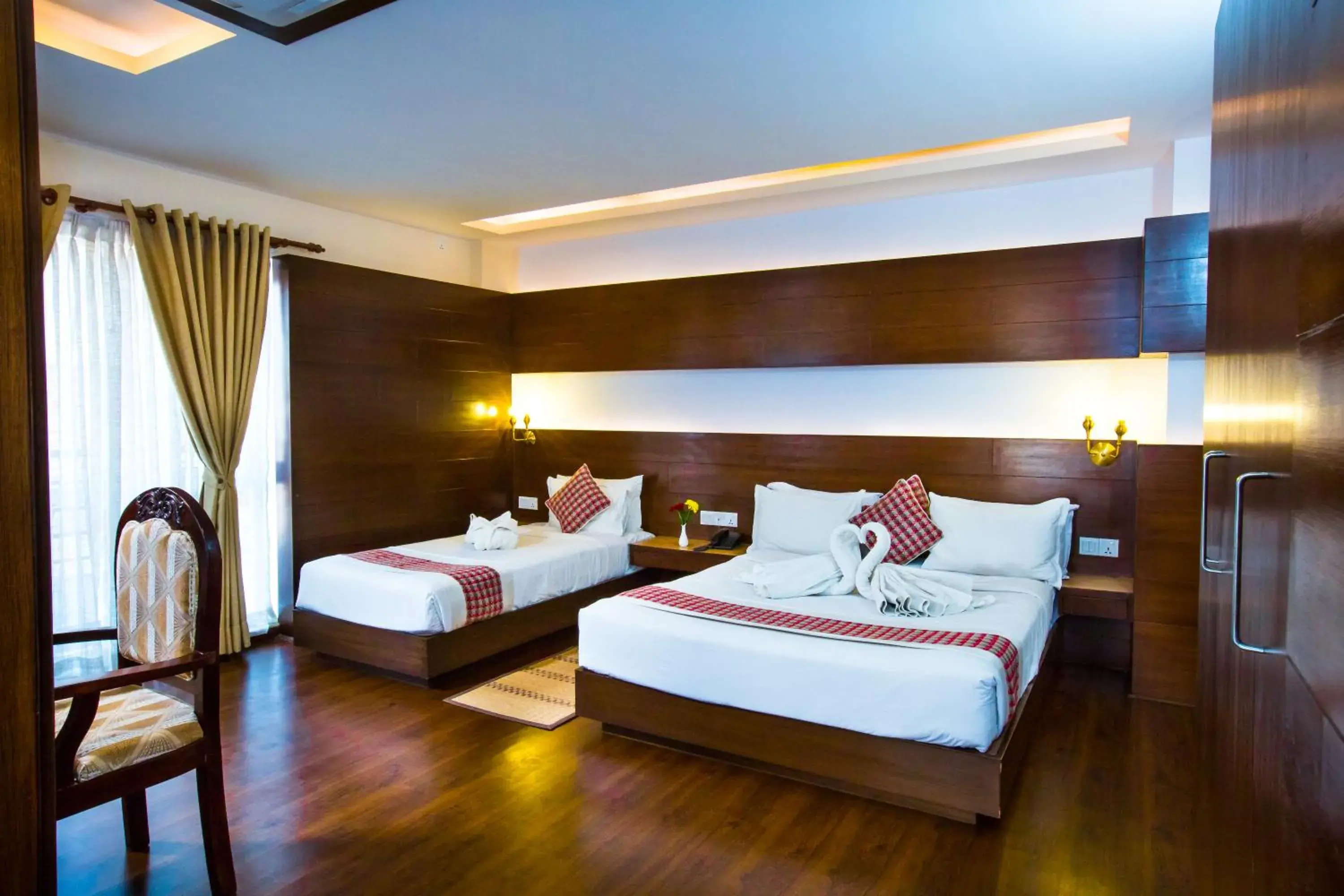 Bed in Kathmandu Suite Home
