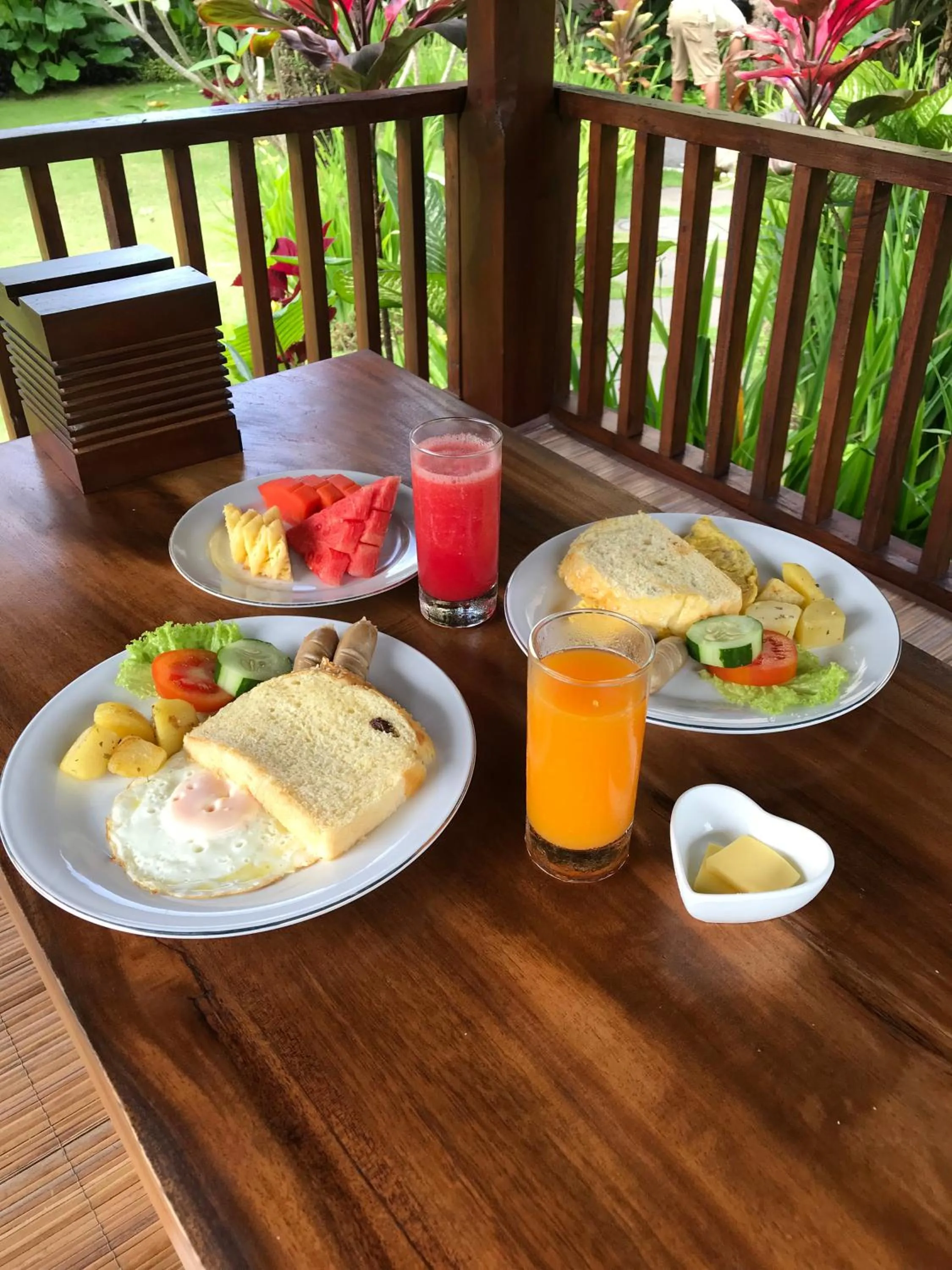 Continental breakfast in Byasa Ubud