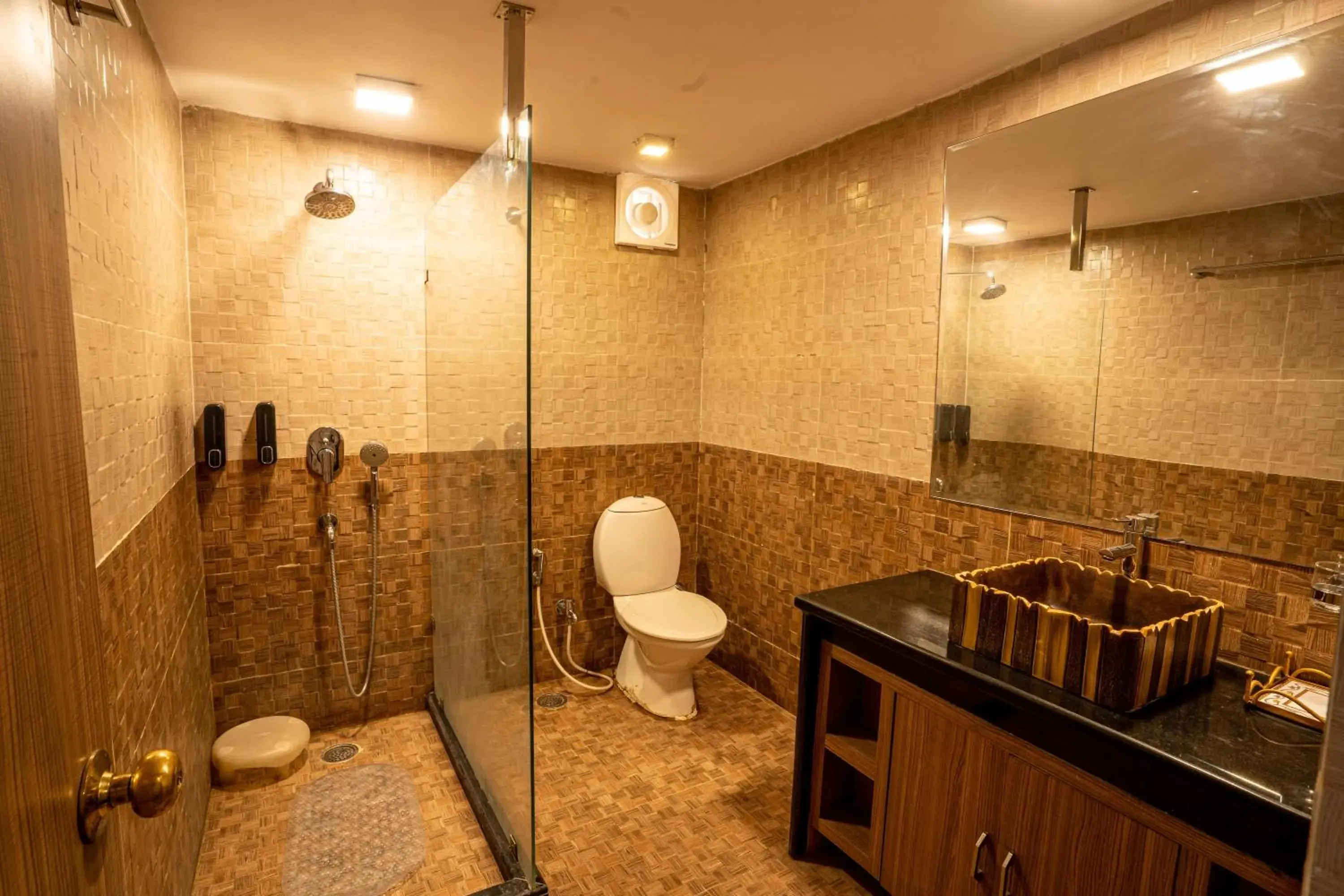 Bathroom in Chokhi Dhani - The Palace Hotel