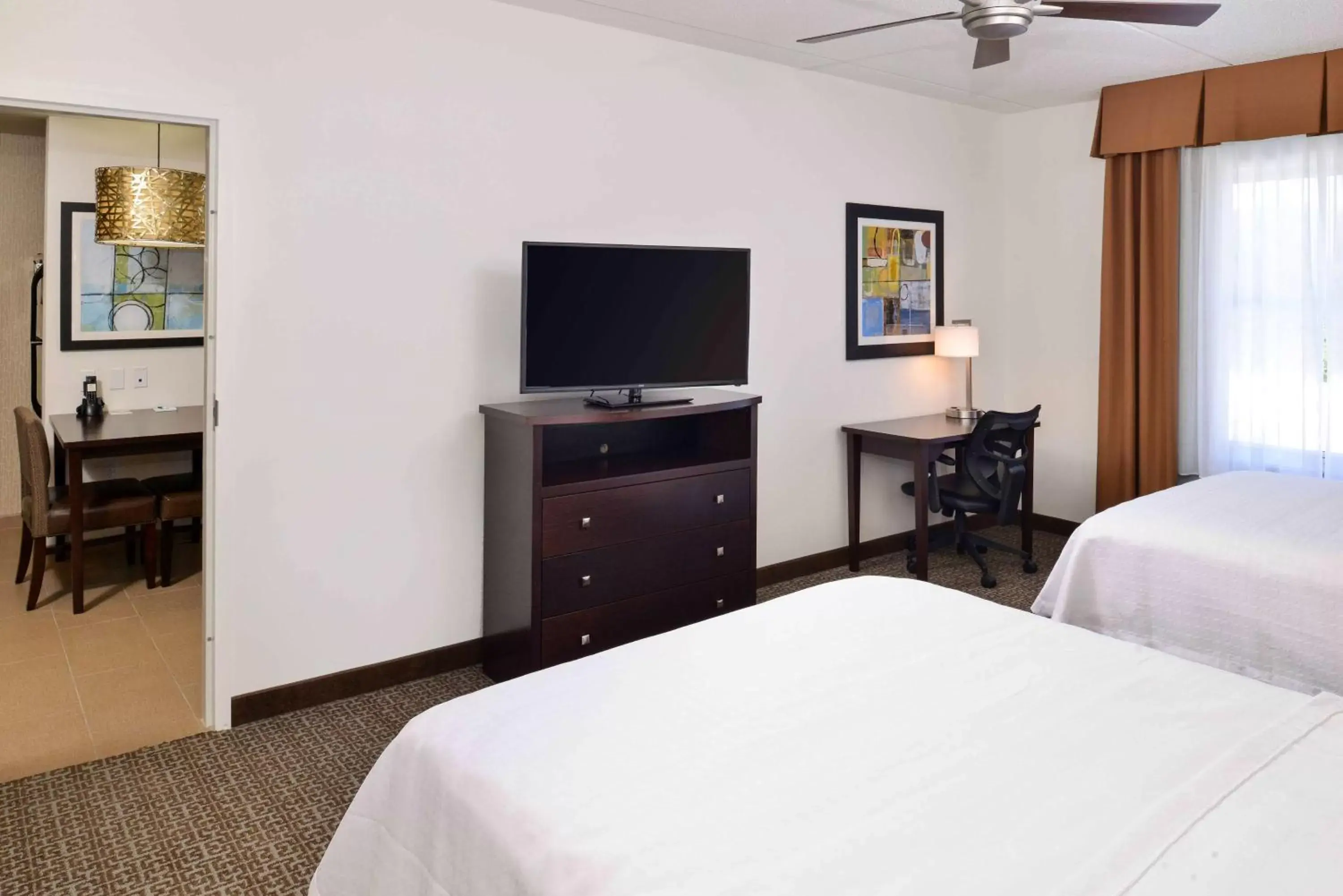 Kitchen or kitchenette, Bed in Homewood Suites by Hilton Columbia/Laurel