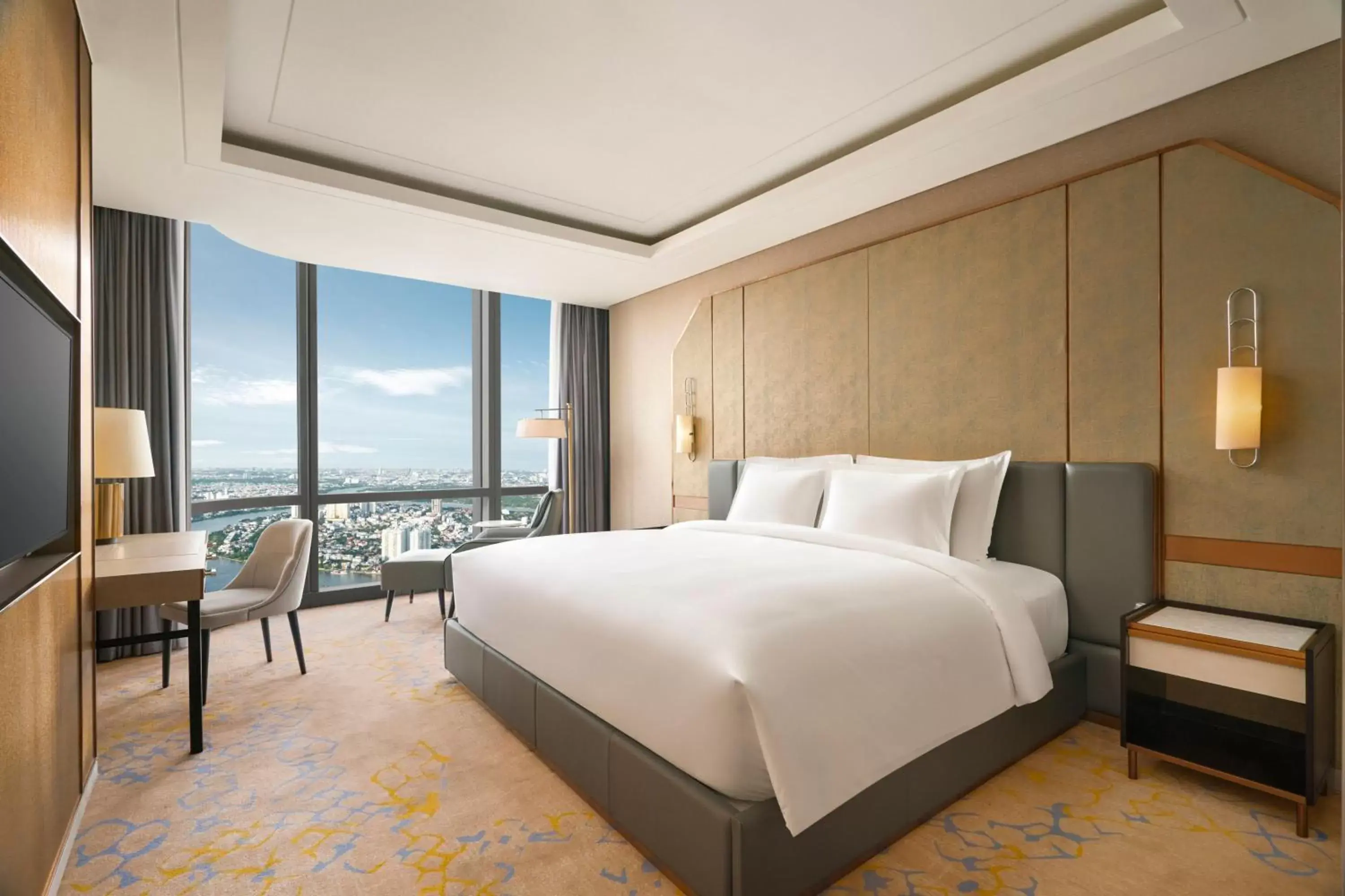 Photo of the whole room in Vinpearl Landmark 81, Autograph Collection