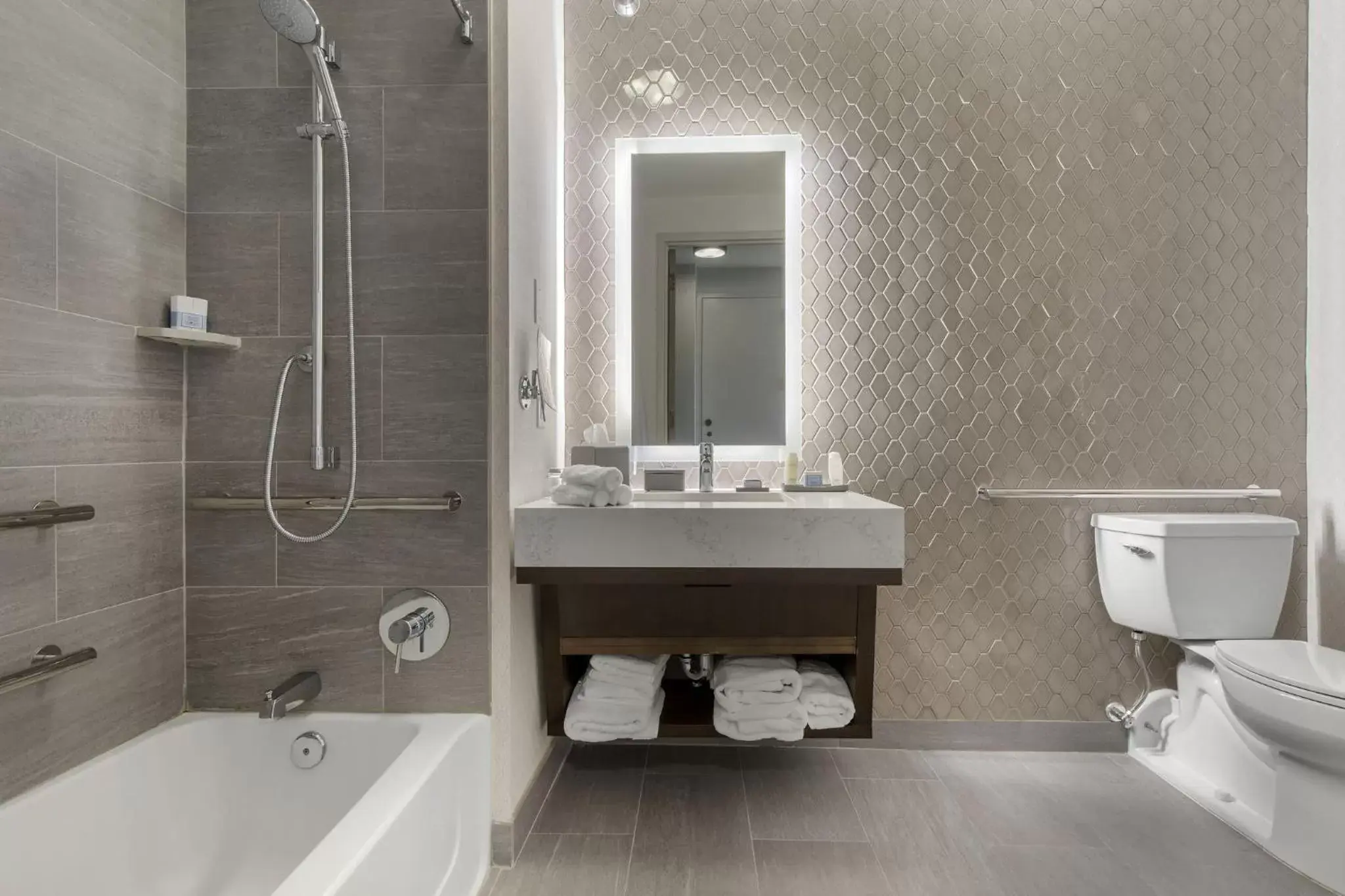 Bathroom in Omni Charlotte Hotel