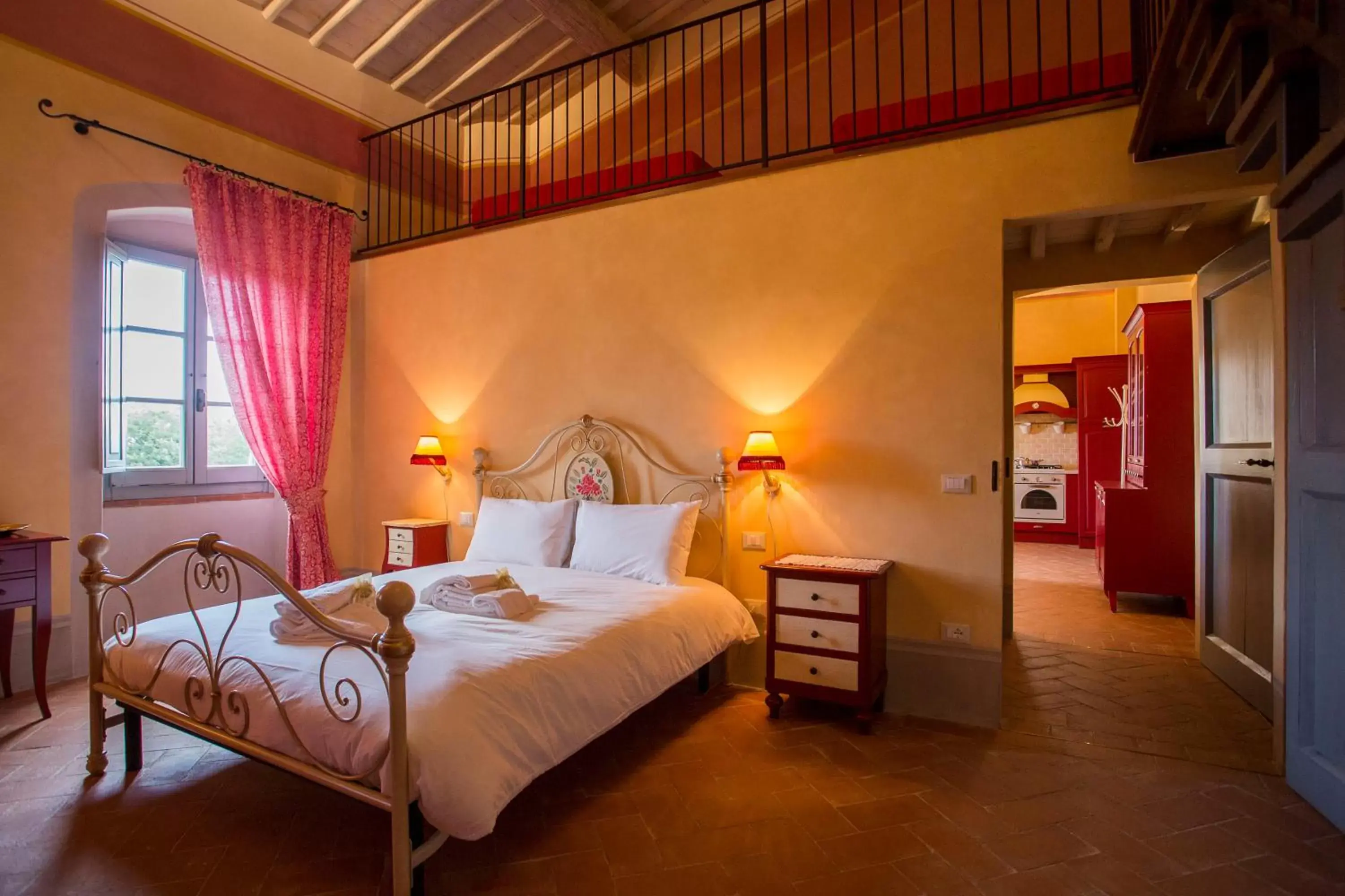 Bed in Podere San Pietro Resort