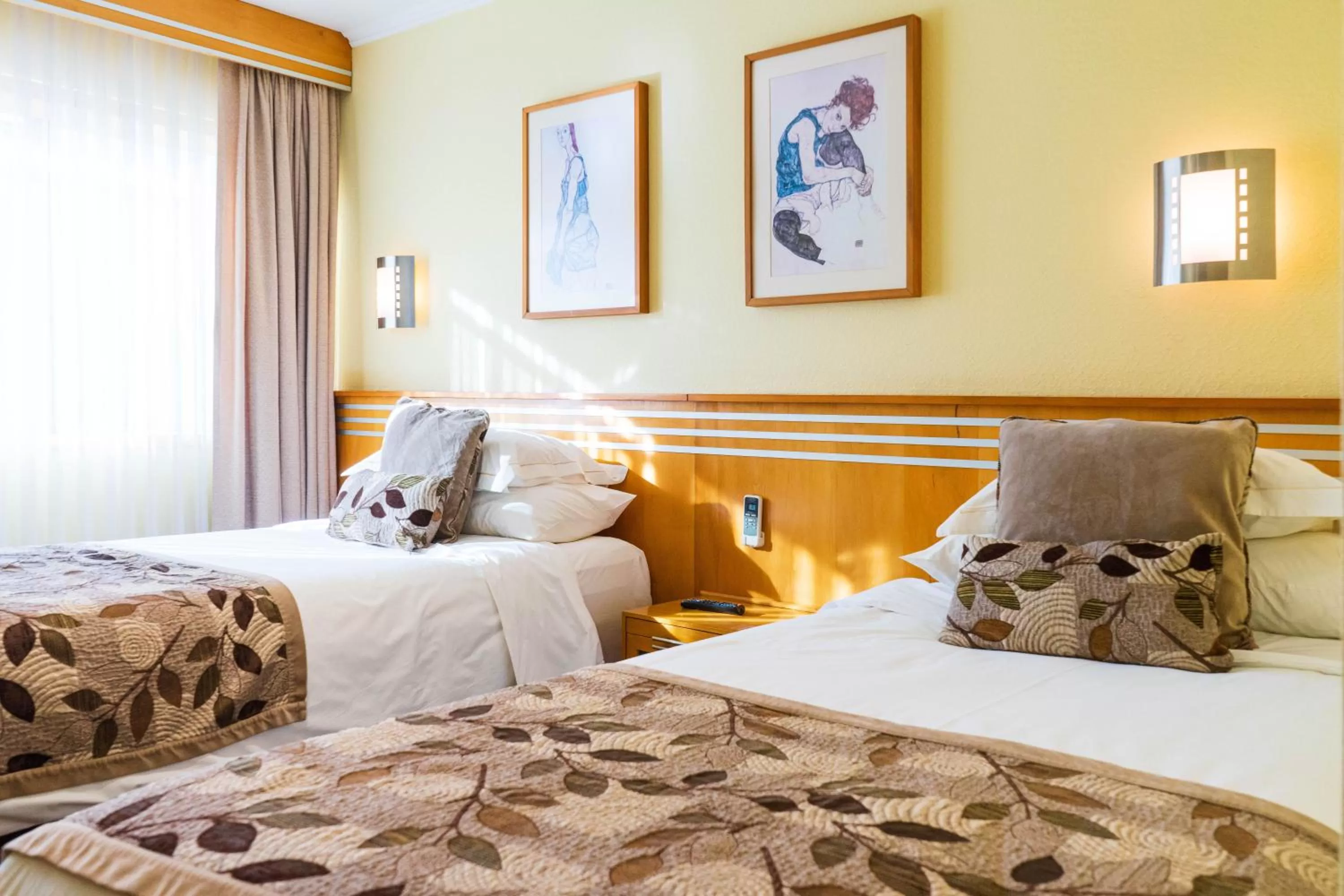 Bed in Hotel Restaurante Ankara