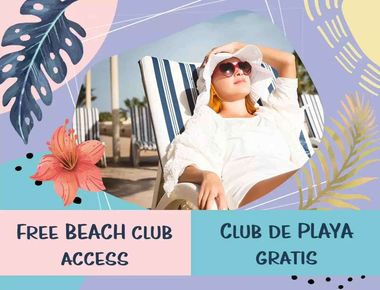 Text overlay in HOTEL Beach VILLAS Los Corales WIFI & BBQ BEACH CLUB