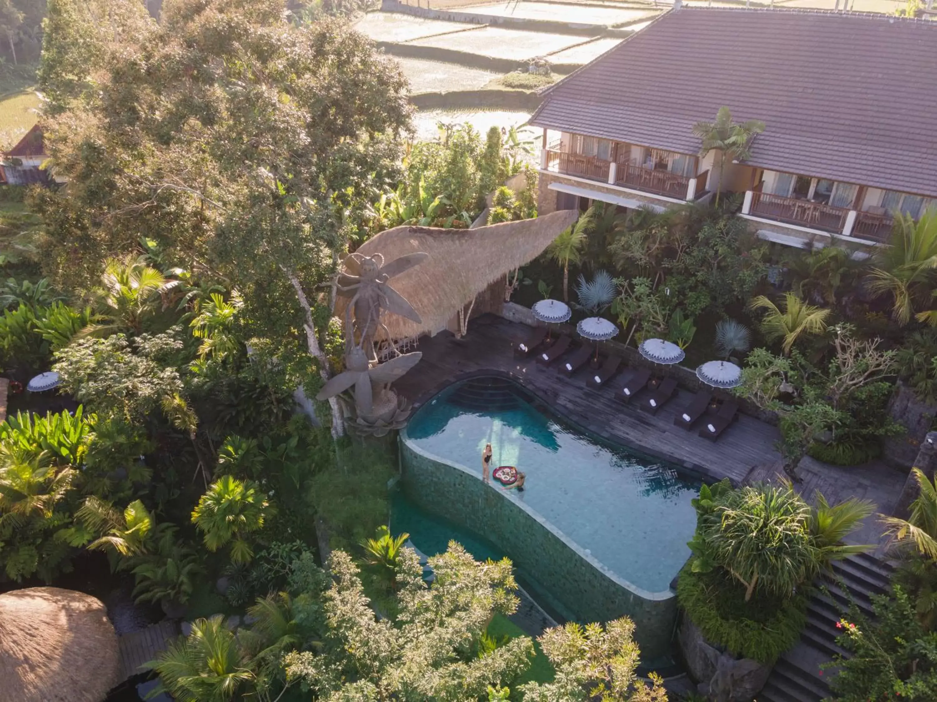 Bird's eye view, Pool View in The Sun of Granary Resort and Villas