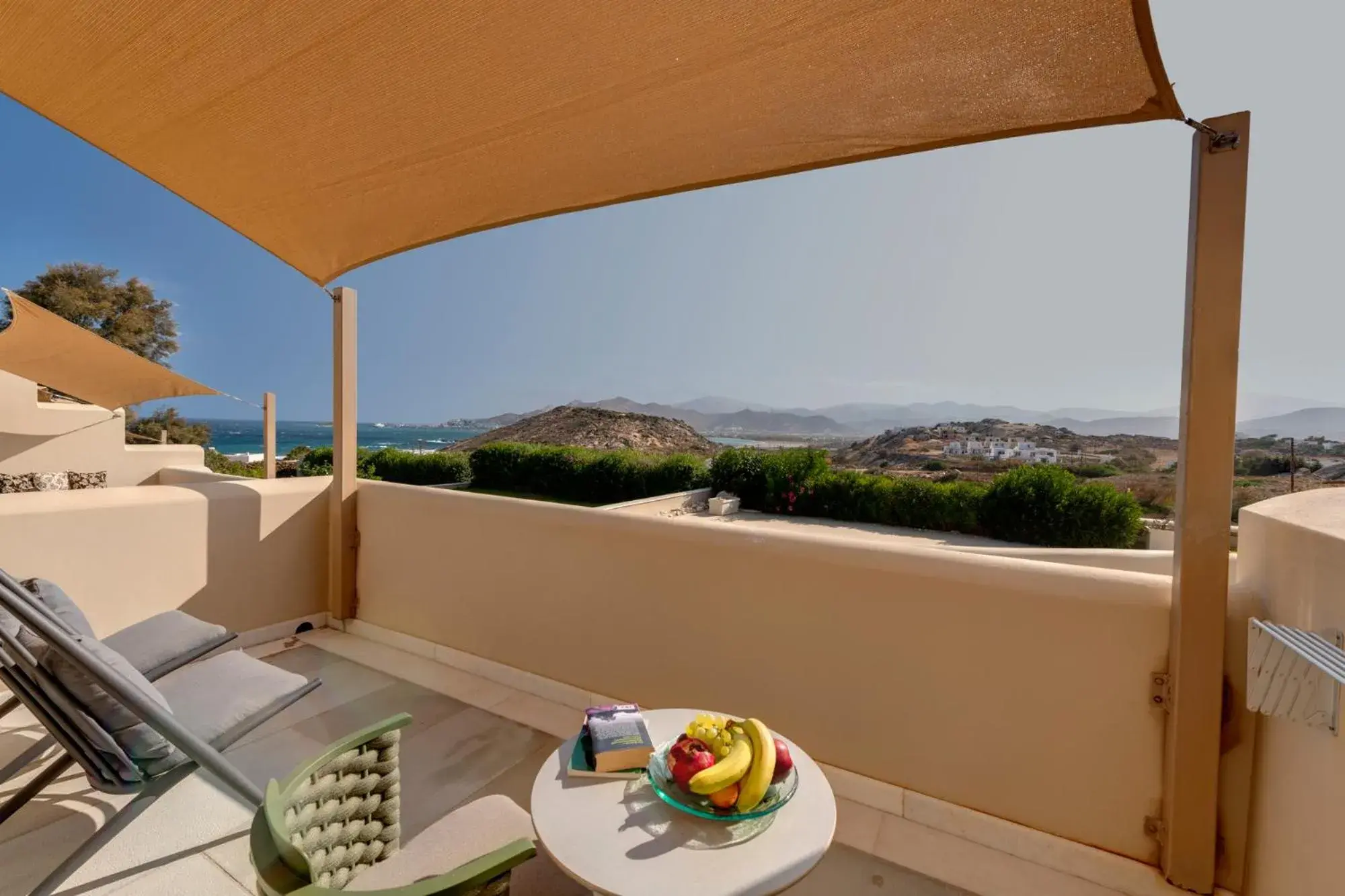 View (from property/room), Balcony/Terrace in Kouros Art Hotel (Adults Only)
