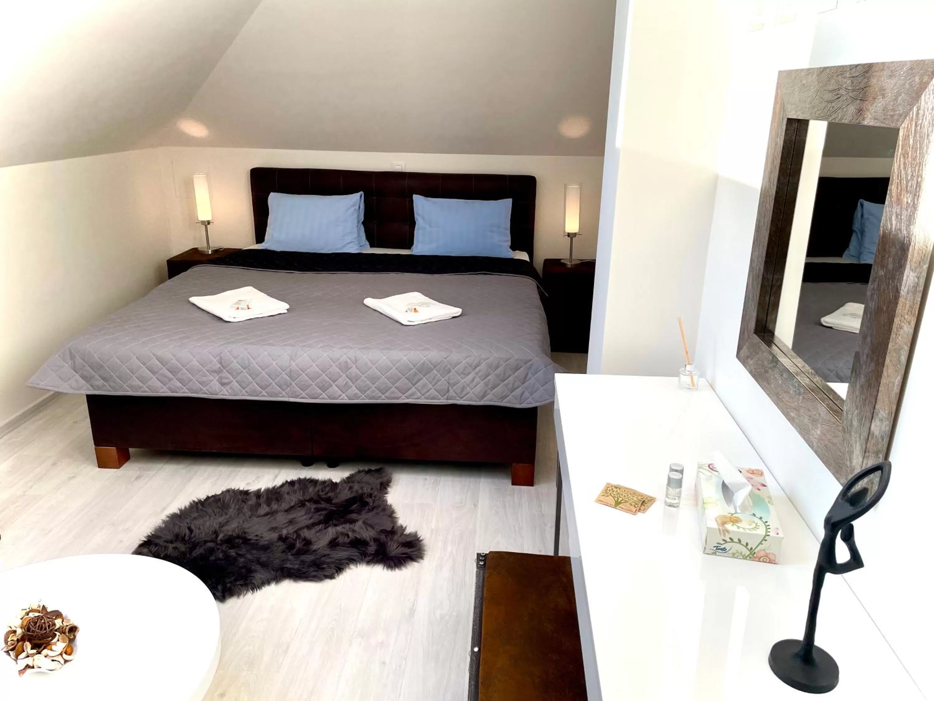 Bed in Hotel Stará Pošta