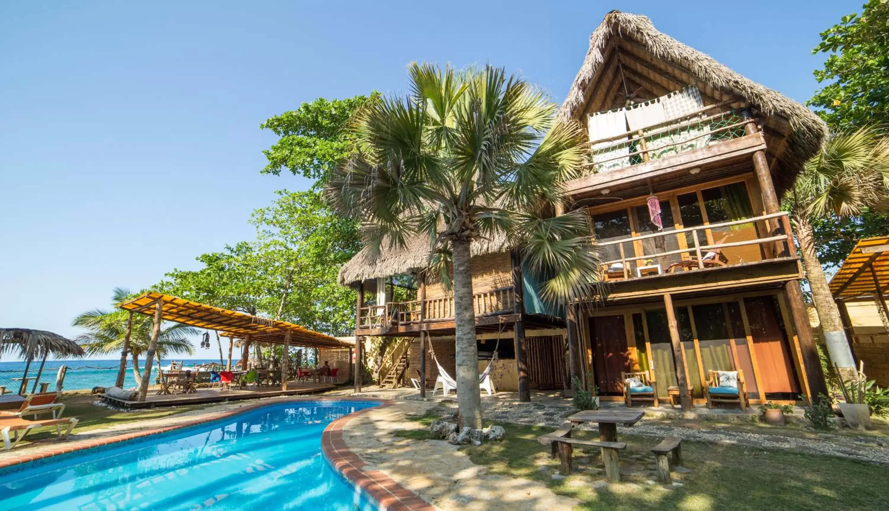 Property Building in Cabarete Maravilla Eco Lodge Boutique Beach Surf & Kite