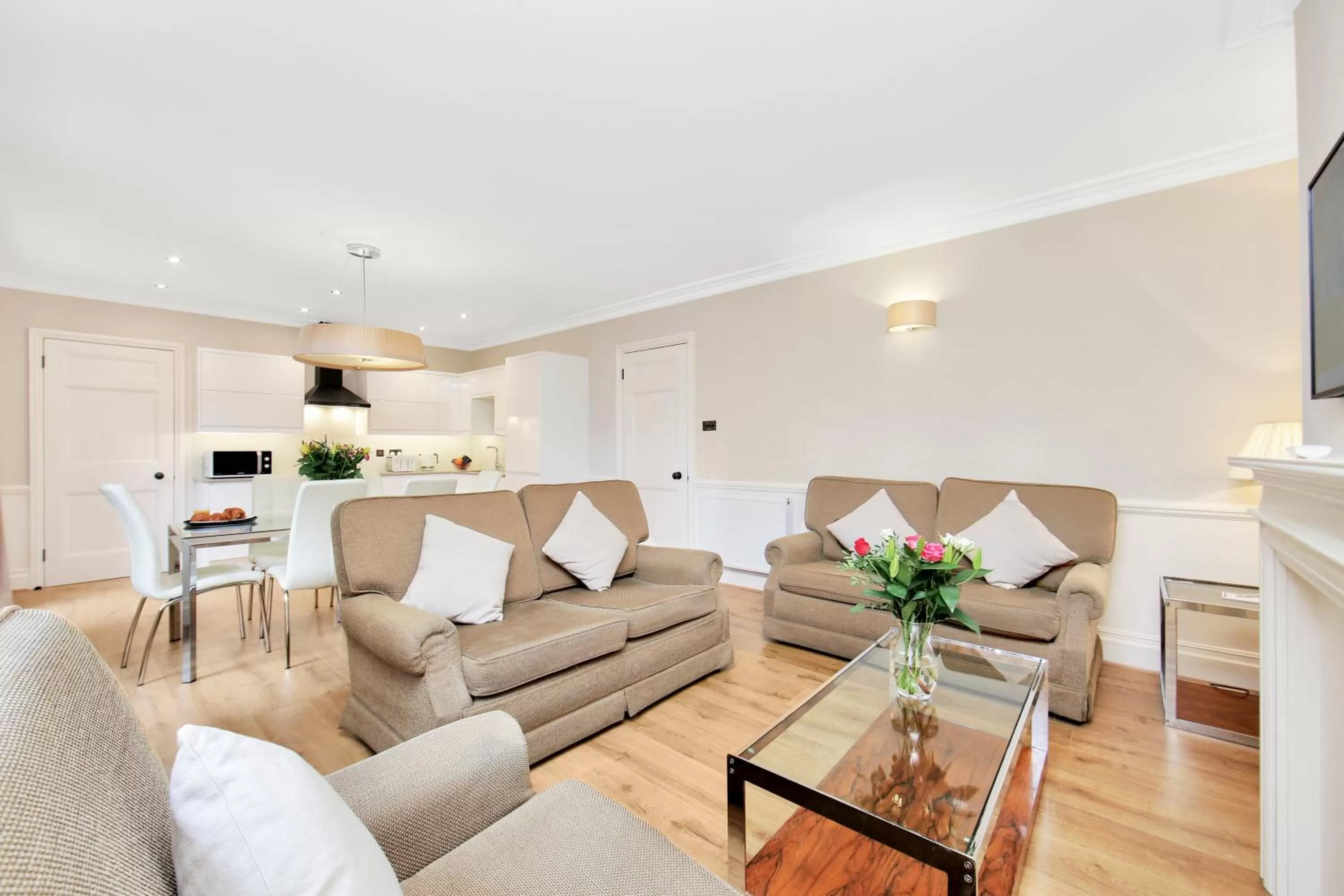 Living room in No1 The Mansions By Mansley