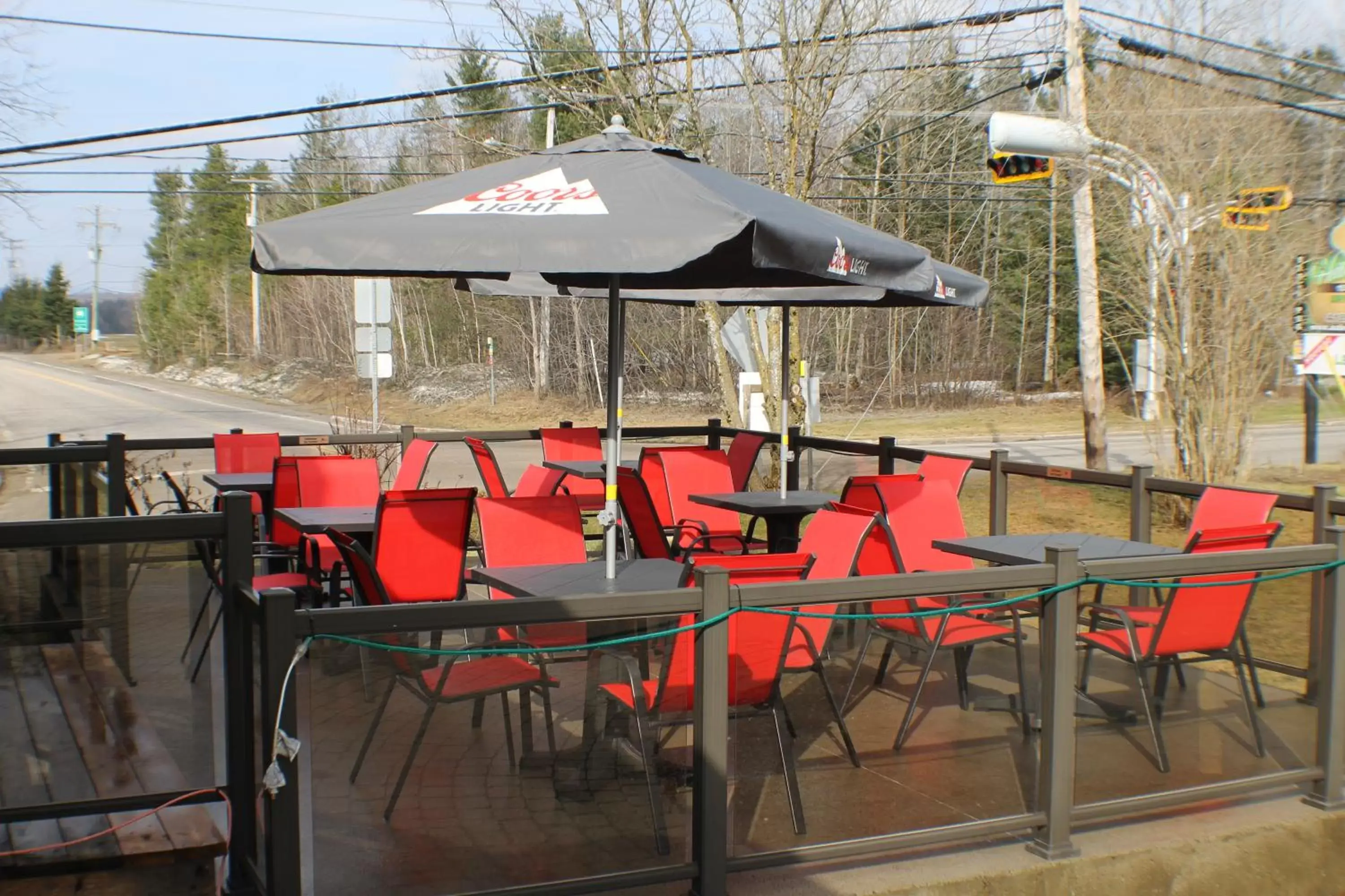 Balcony/Terrace, Restaurant/Places to Eat in Auberge Valcartier