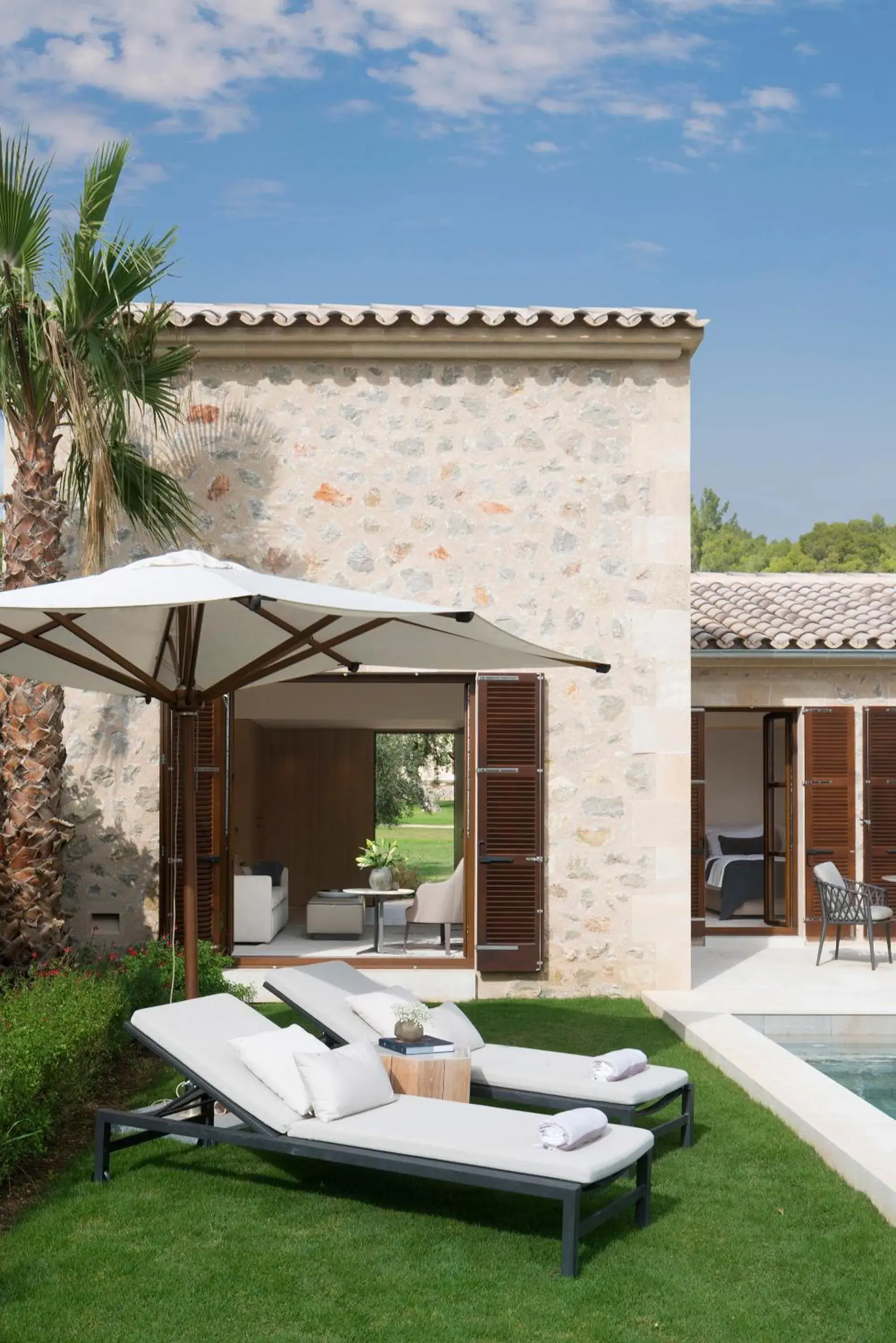 Patio, Property Building in Castell Son Claret - The Leading Hotels of the World