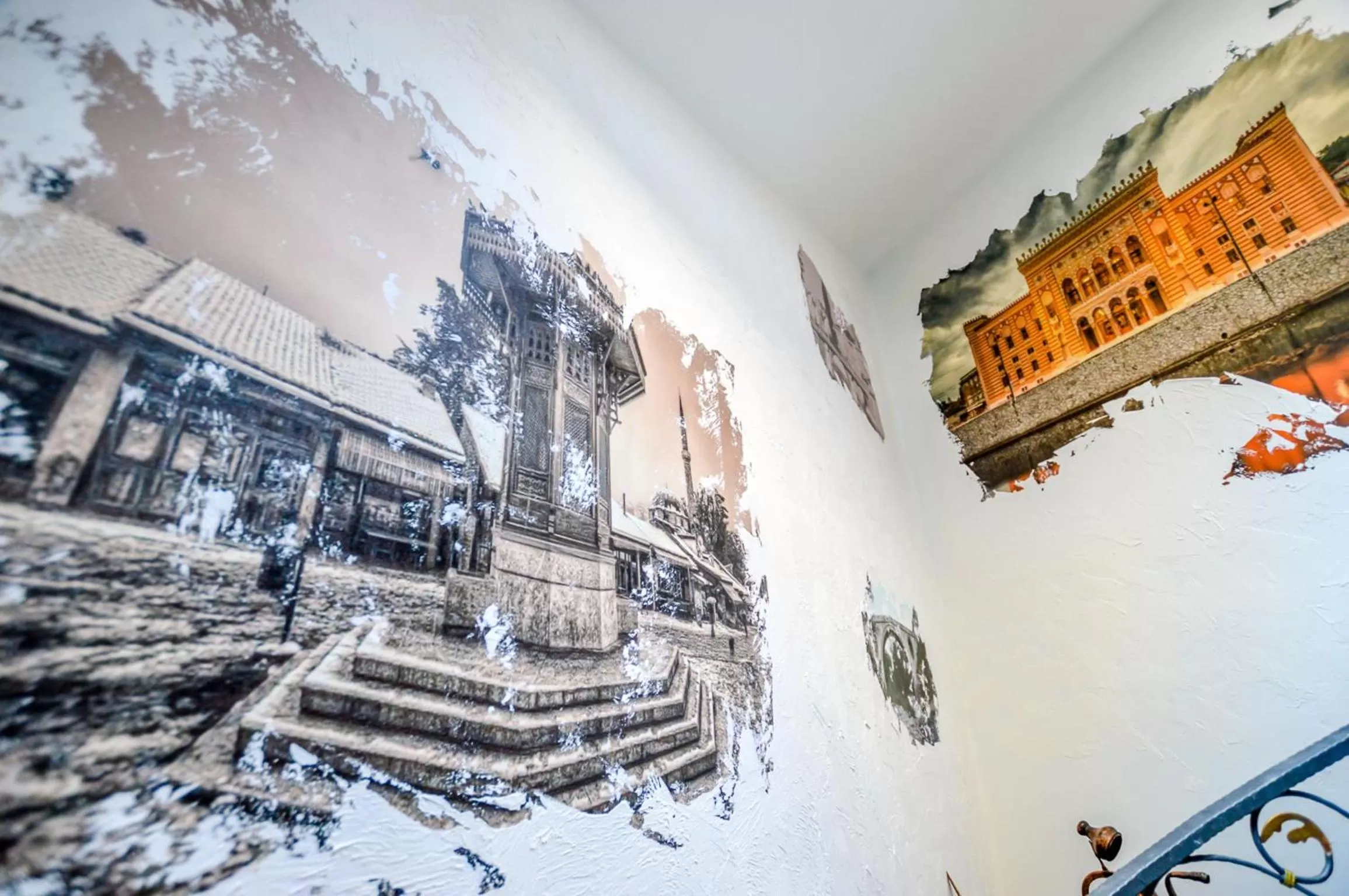 Decorative detail in Heritage Hotel Gate of Sarajevo