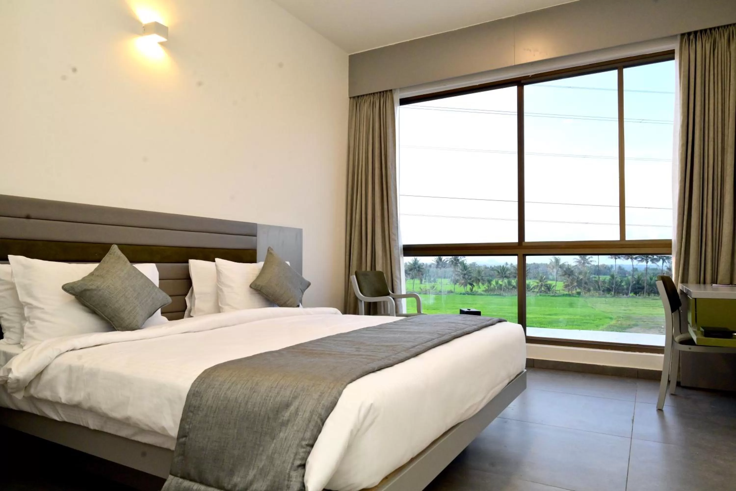 View (from property/room), Bed in Clarks Inn Express, KRS road-Mandya, Mysore