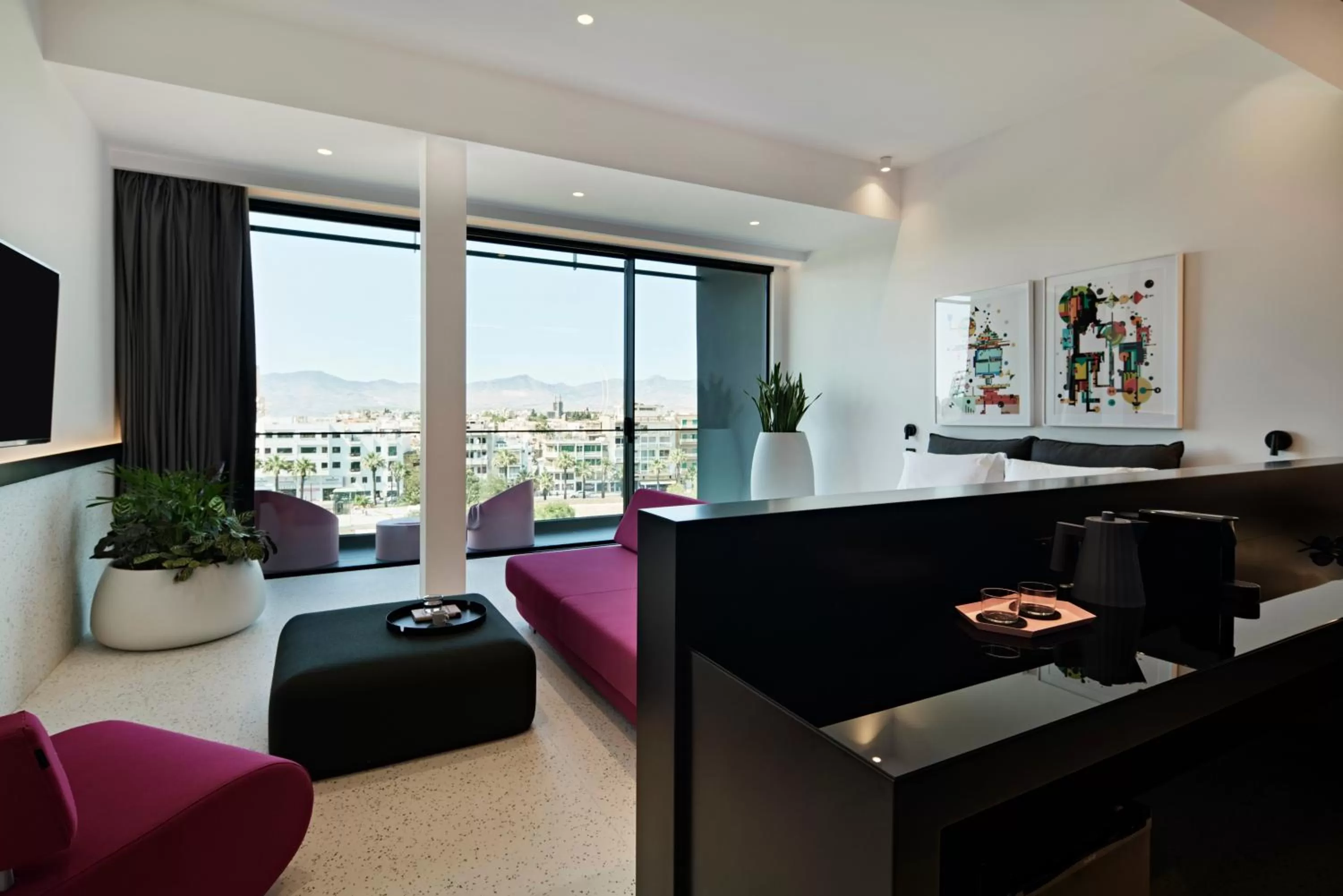 Seating area in MAP Boutique Hotel