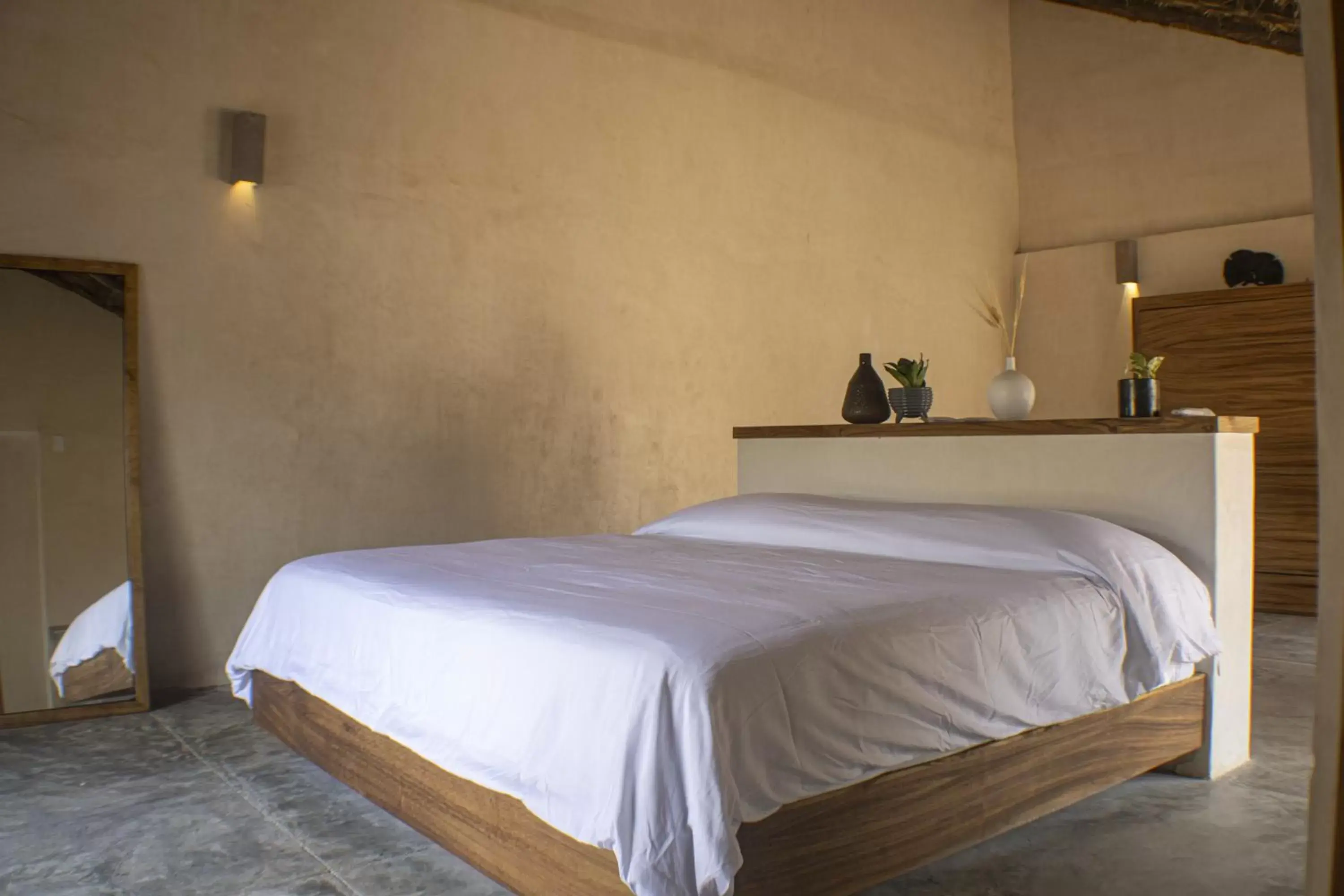 Bed in BH HOTEL & CENOTE TULUM - Adults Only