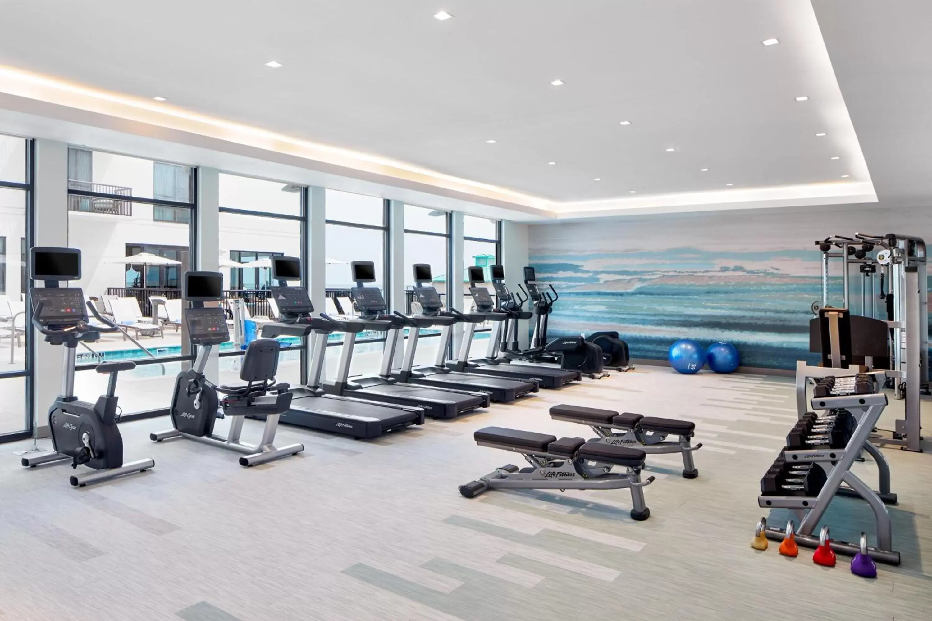 Fitness centre/facilities, Fitness Center/Facilities in SpringHill Suites by Marriott Jacksonville Beach Oceanfront
