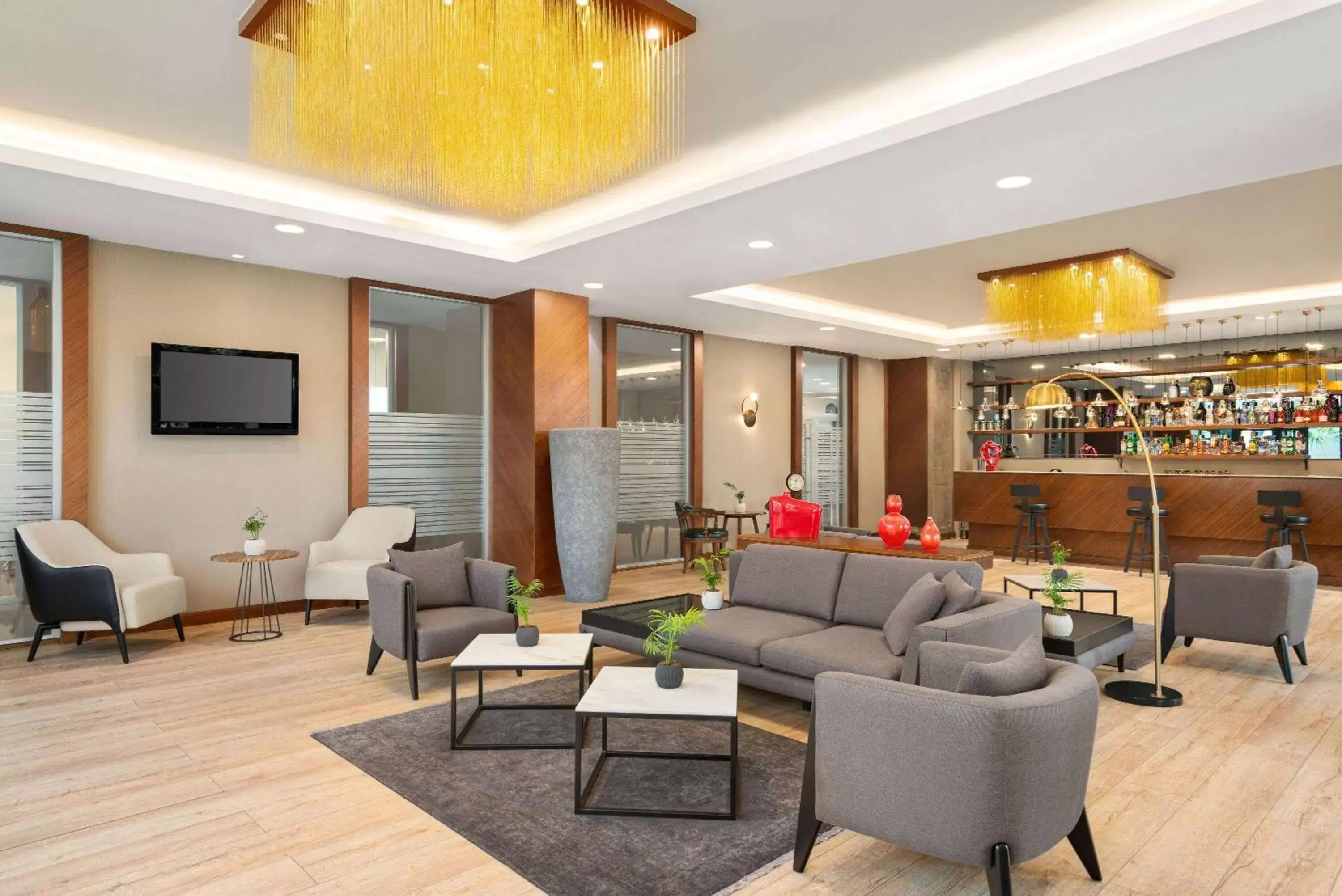 Lobby or reception, Lounge/Bar in Ramada Plaza by Wyndham Samsun