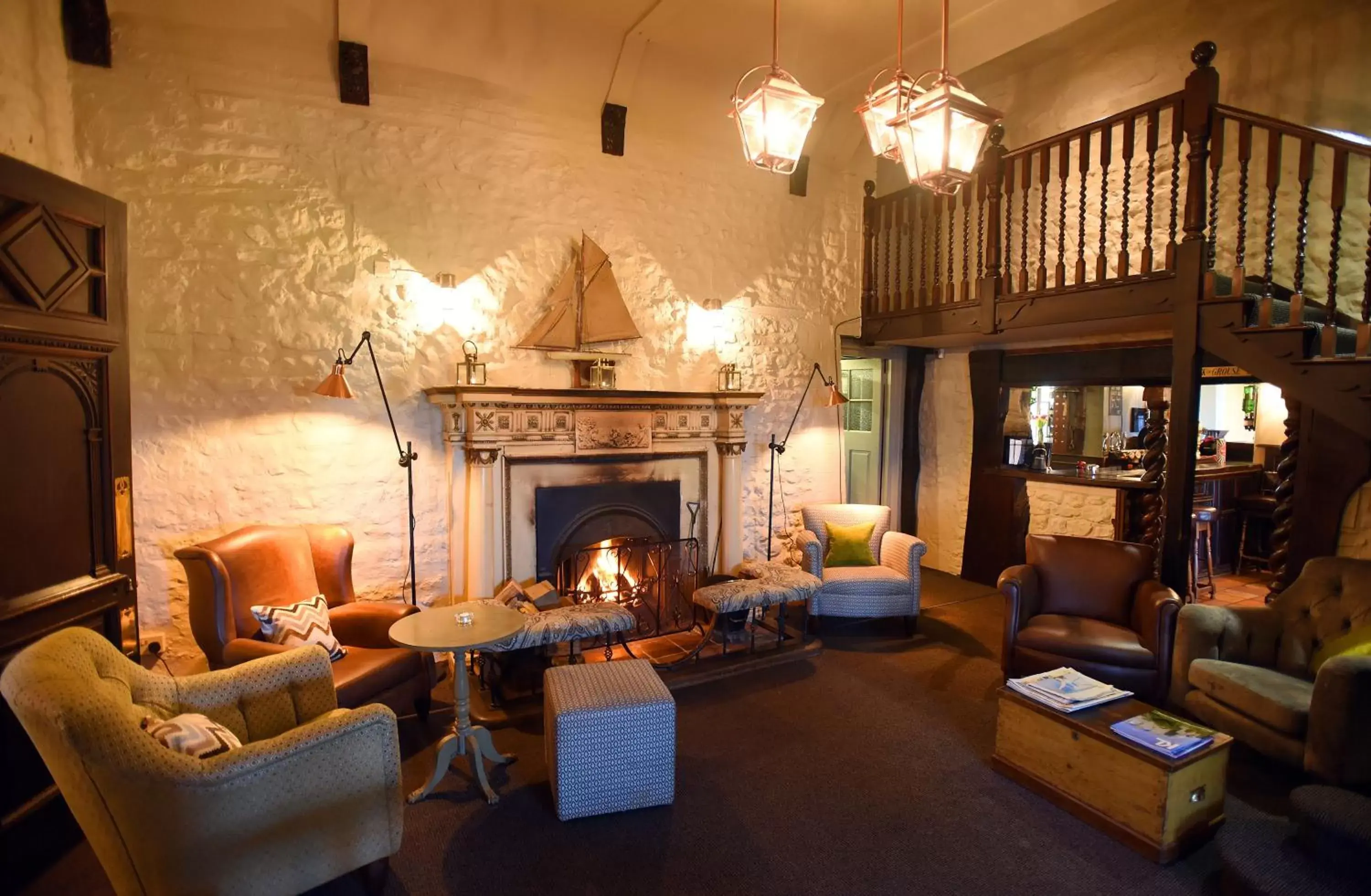 Seating Area in The Lifeboat Inn