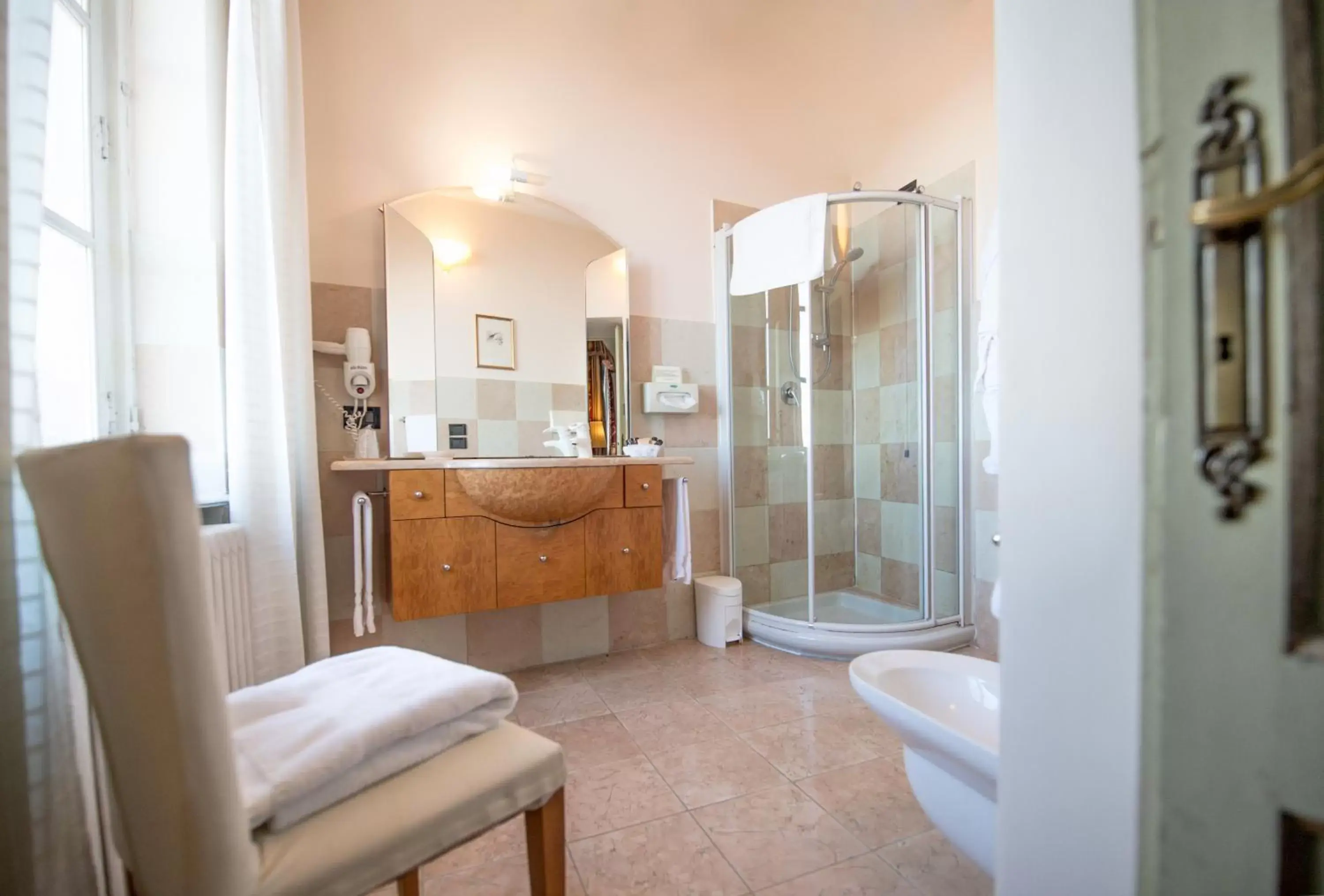 Shower, Bathroom in Castello Rosso