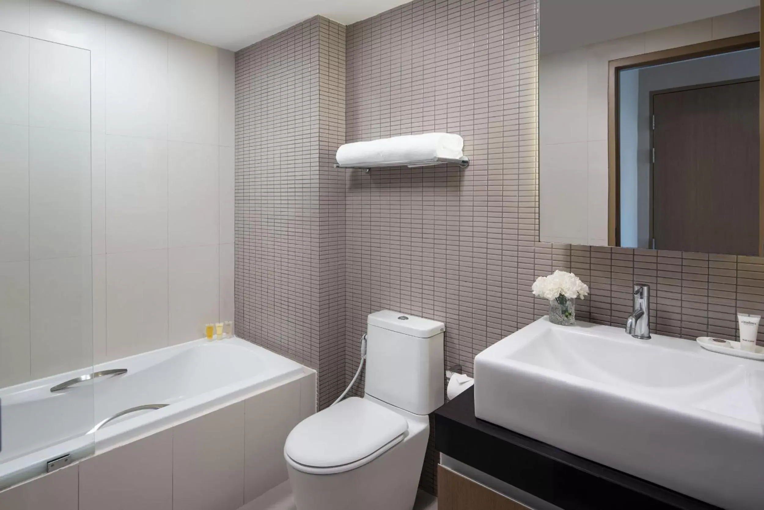 Bathroom in Citadines Sukhumvit 8 Bangkok - SHA Extra Plus Certified