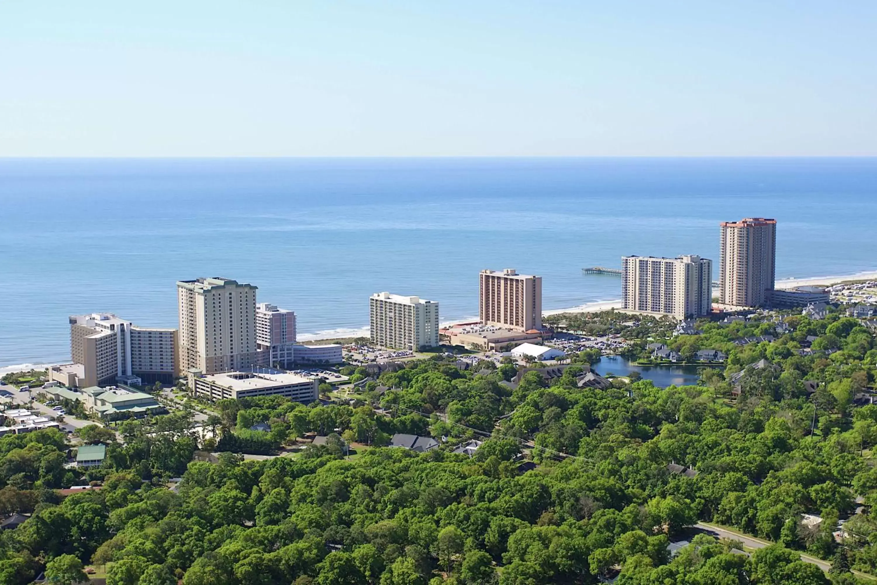 Property building, Bird's-eye View in Kingston Plantation Condos