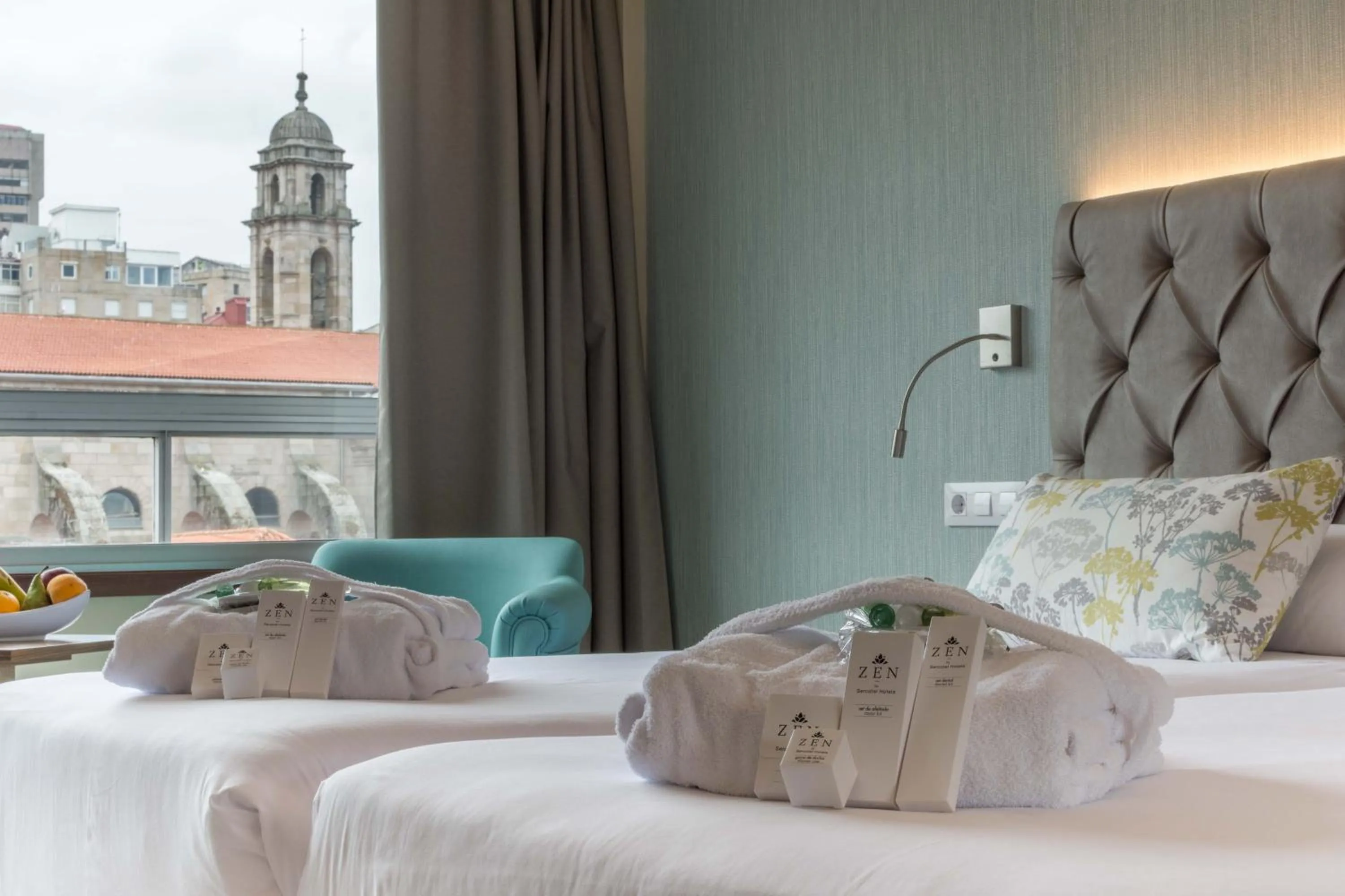 Decorative detail, Bed in Hotel Bahía de Vigo