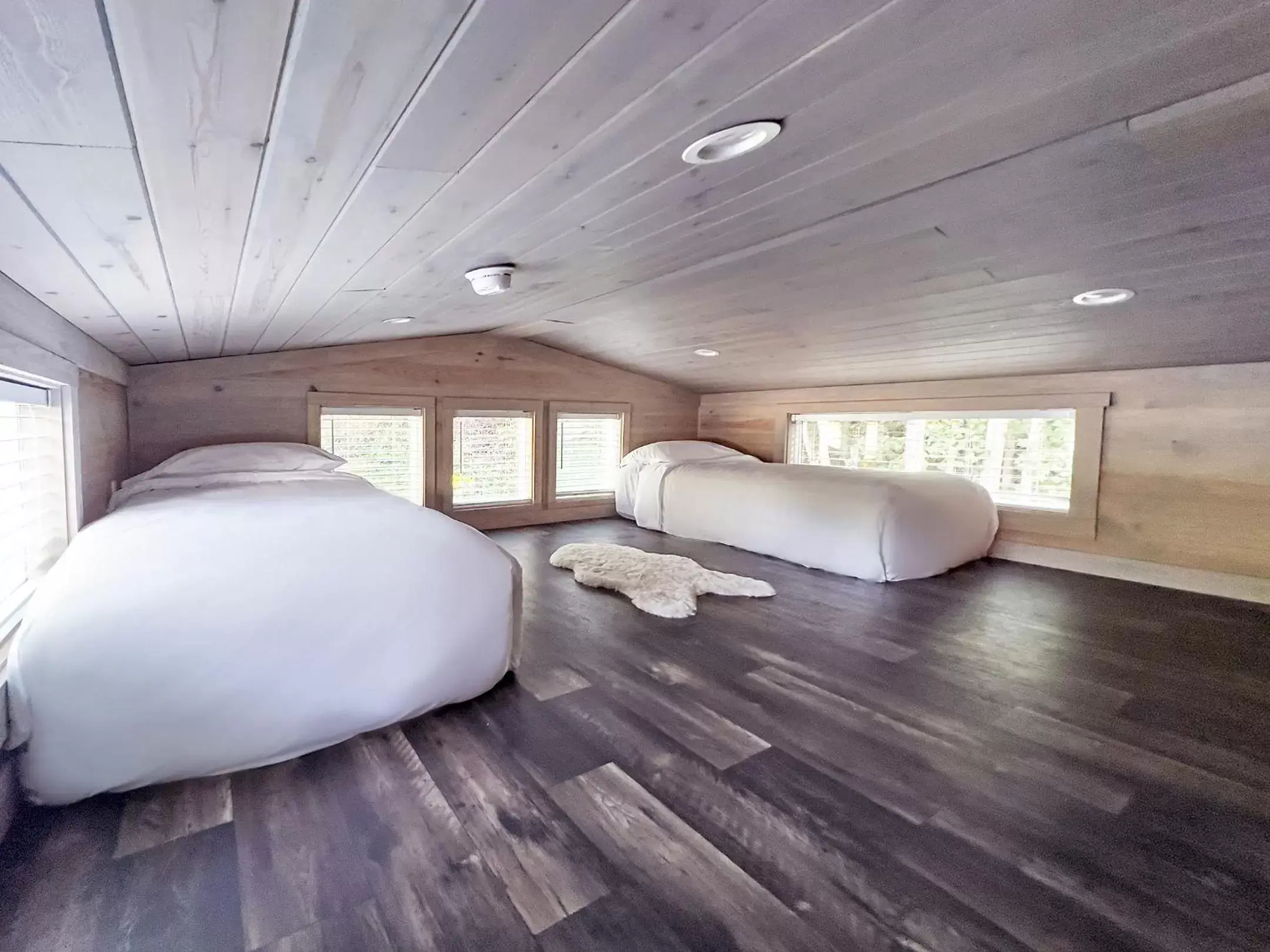 Bedroom, Bed in Asheville River Cabins