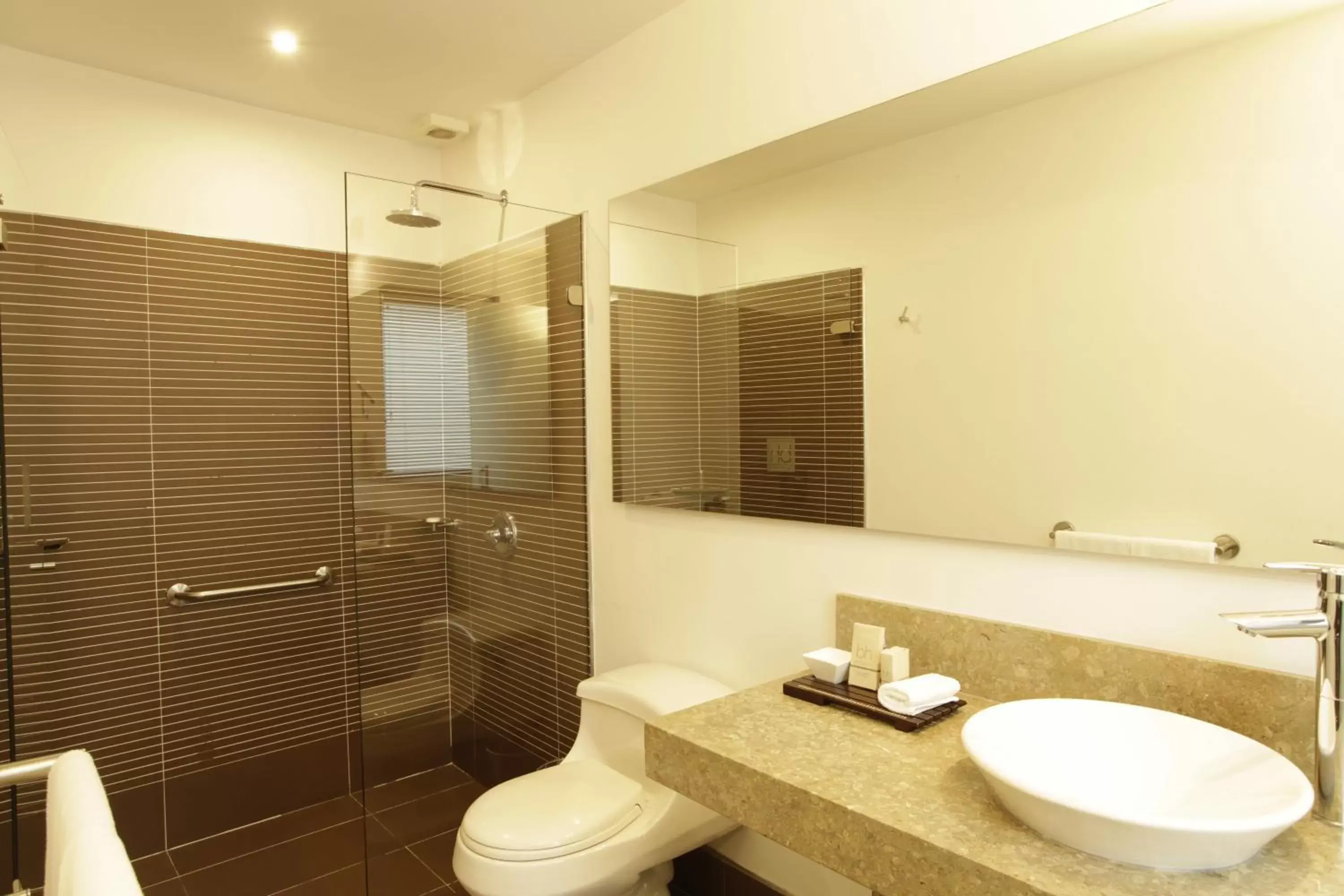 Toilet, Bathroom in Hotel bh La Quinta