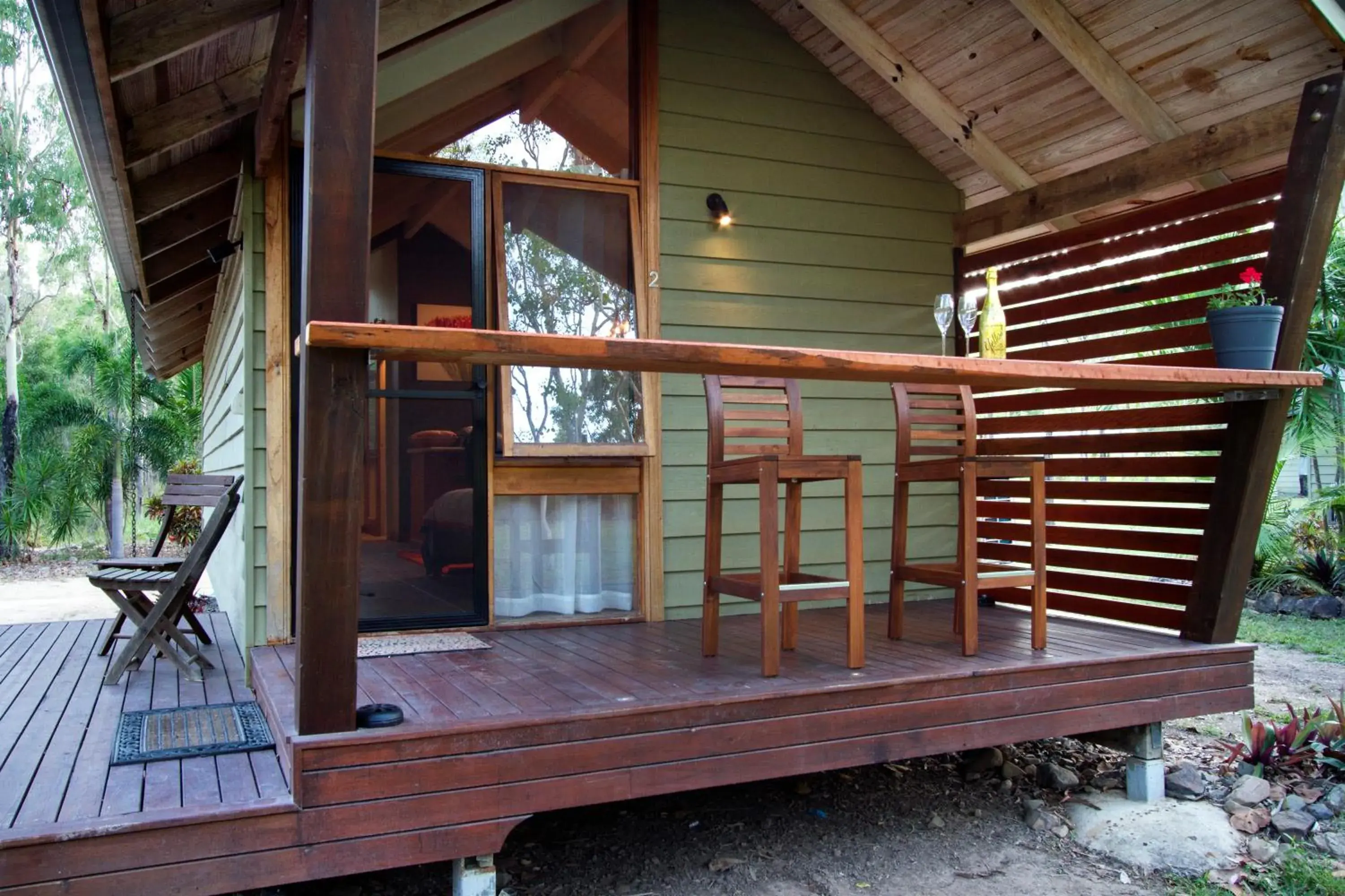 Patio in Airlie Beach Eco Cabins - Adults Only