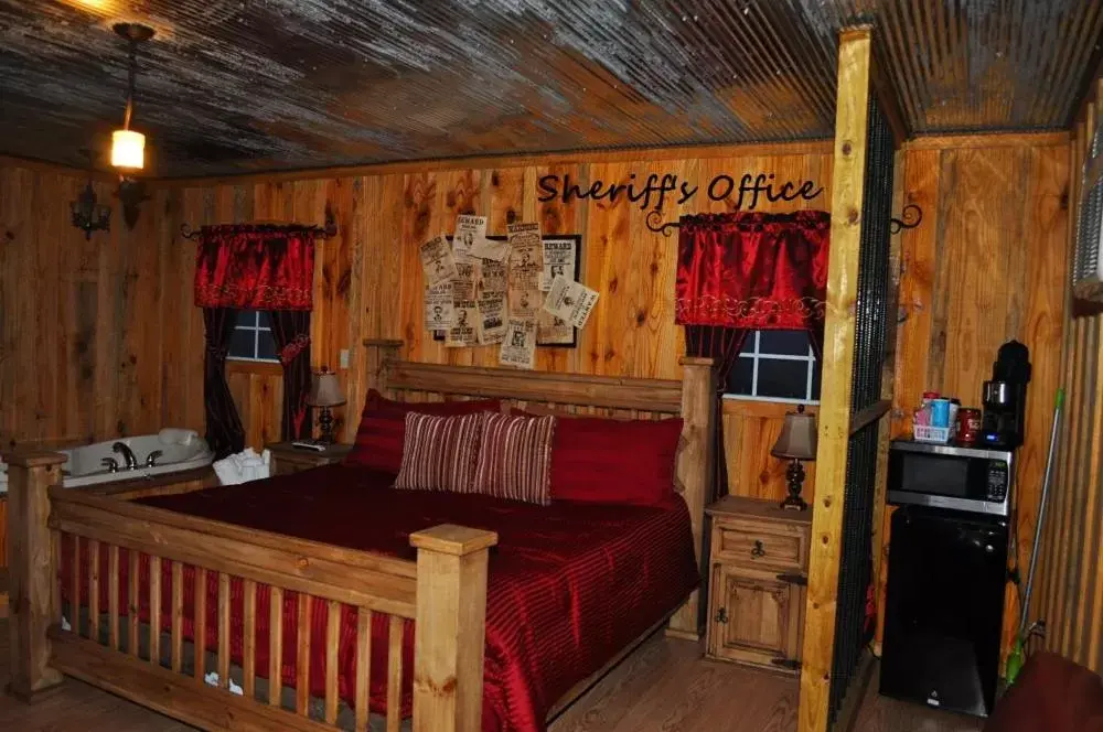 Bedroom in Diamonds Old West