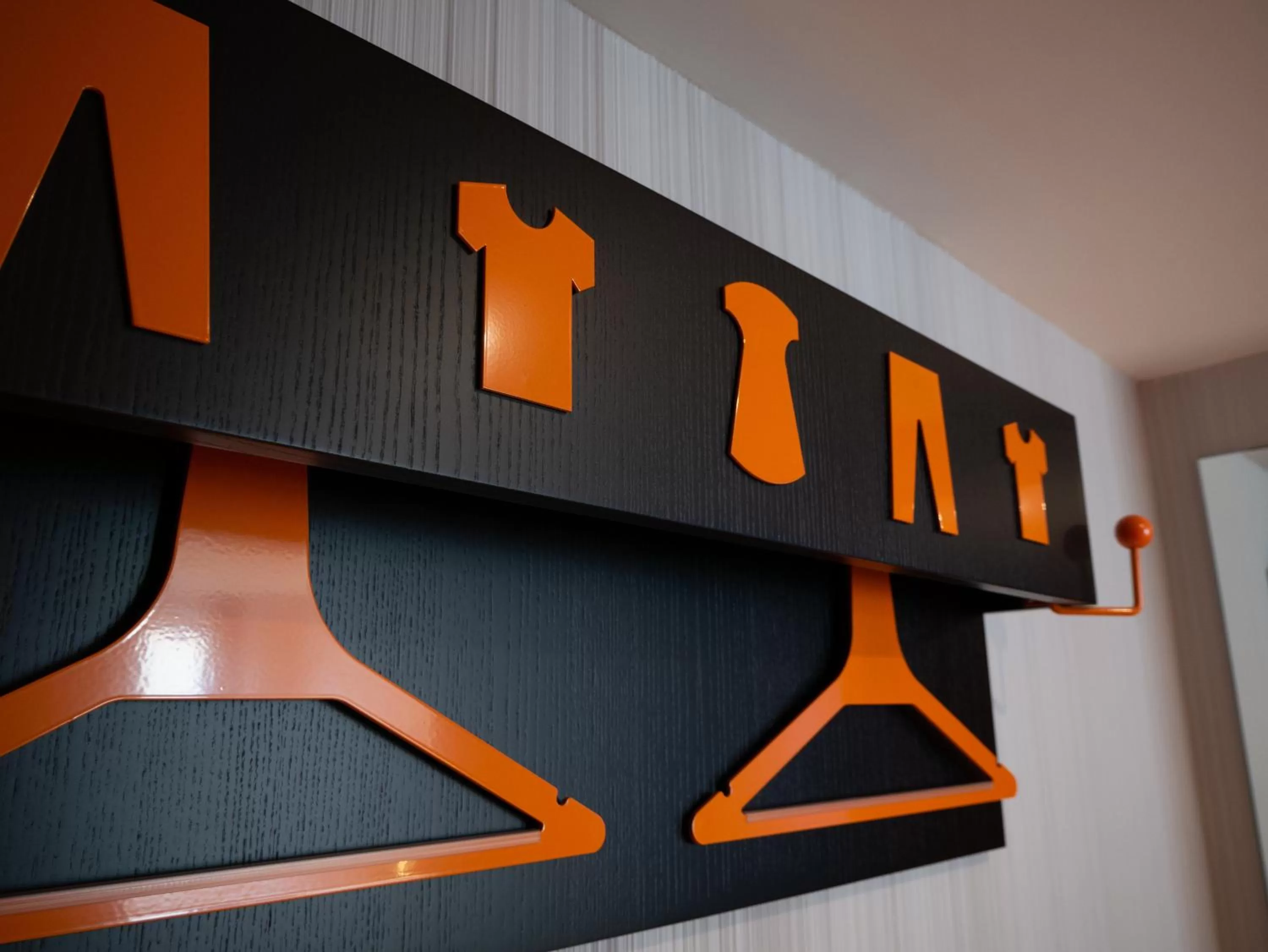 wardrobe in easyHotel Lisbon