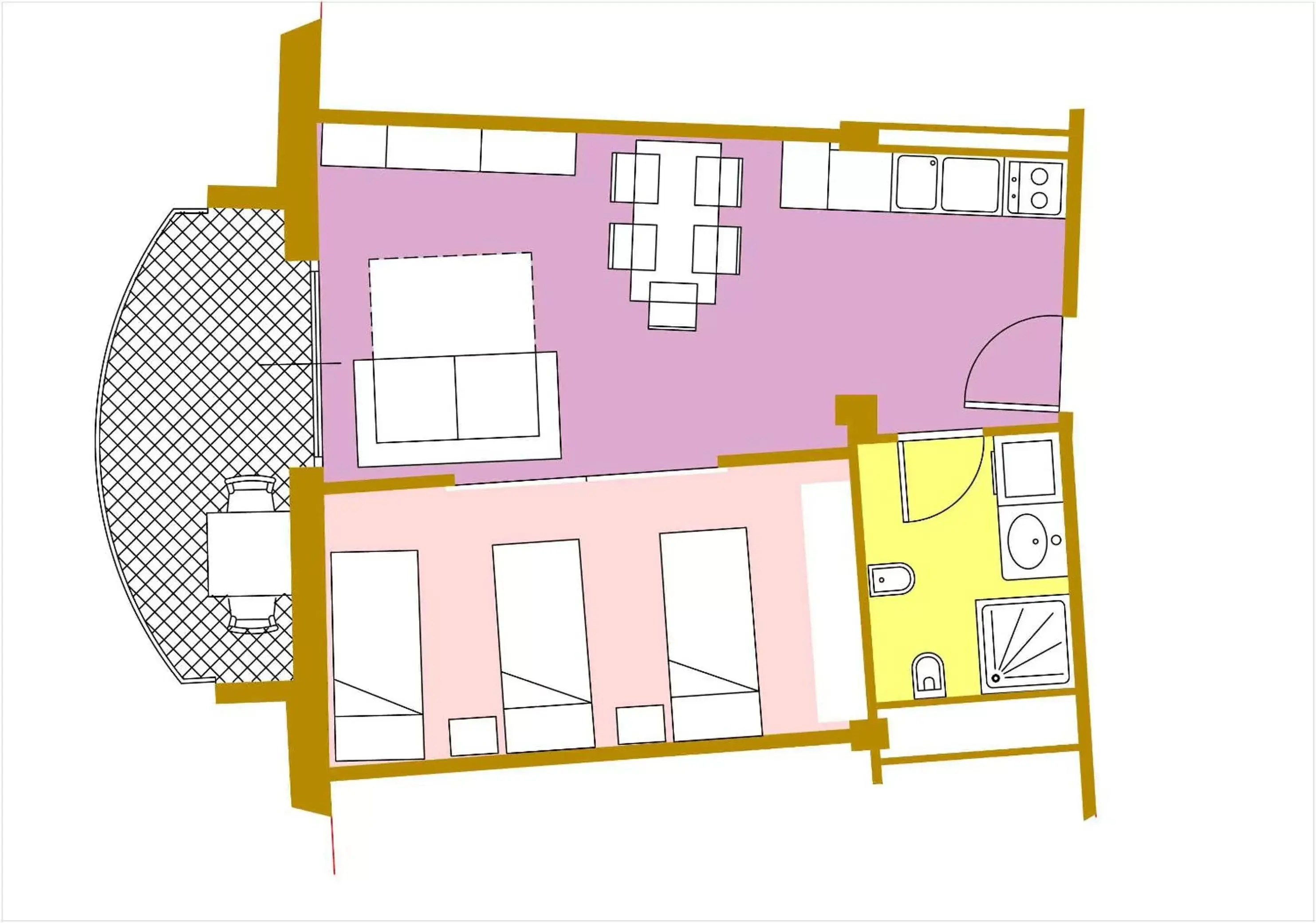 Floor Plan in Residence Venice