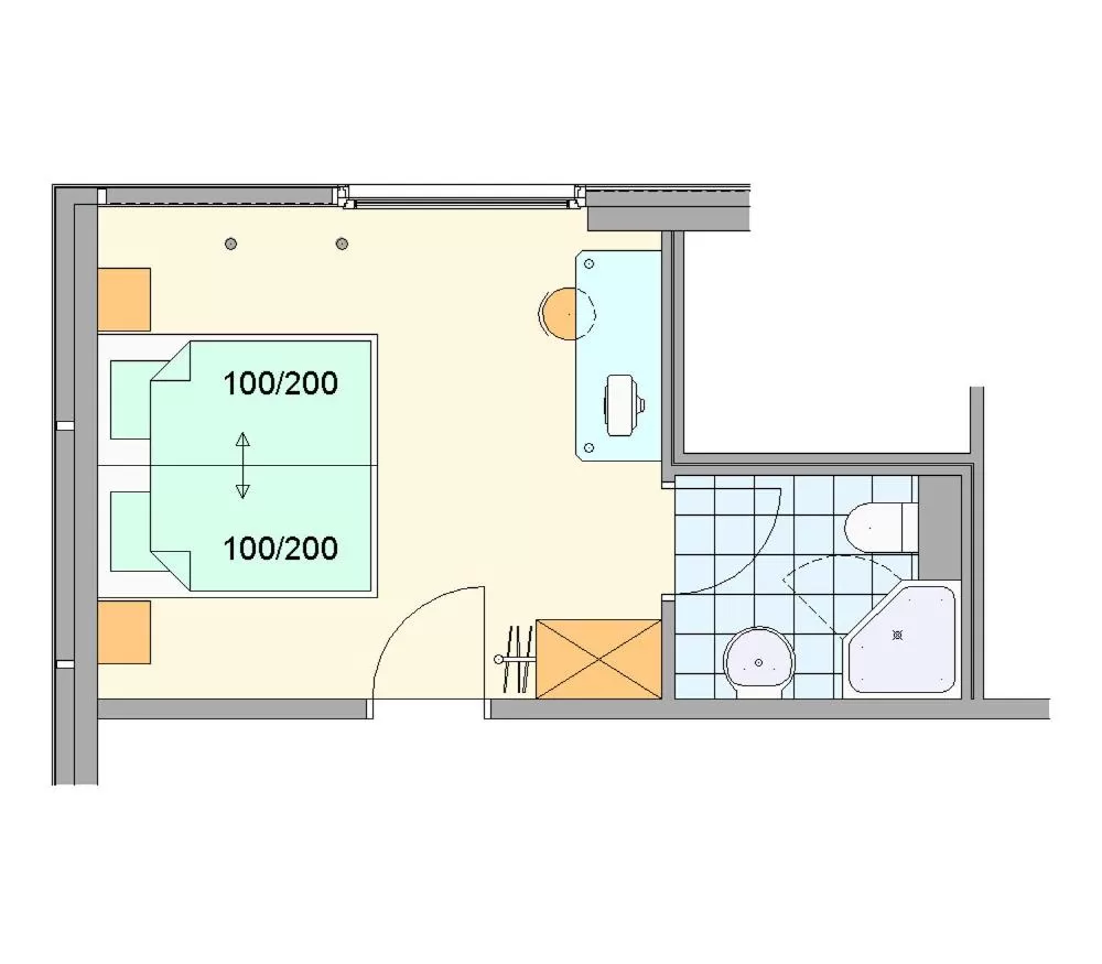 Floor plan in Businesshotel Valerian
