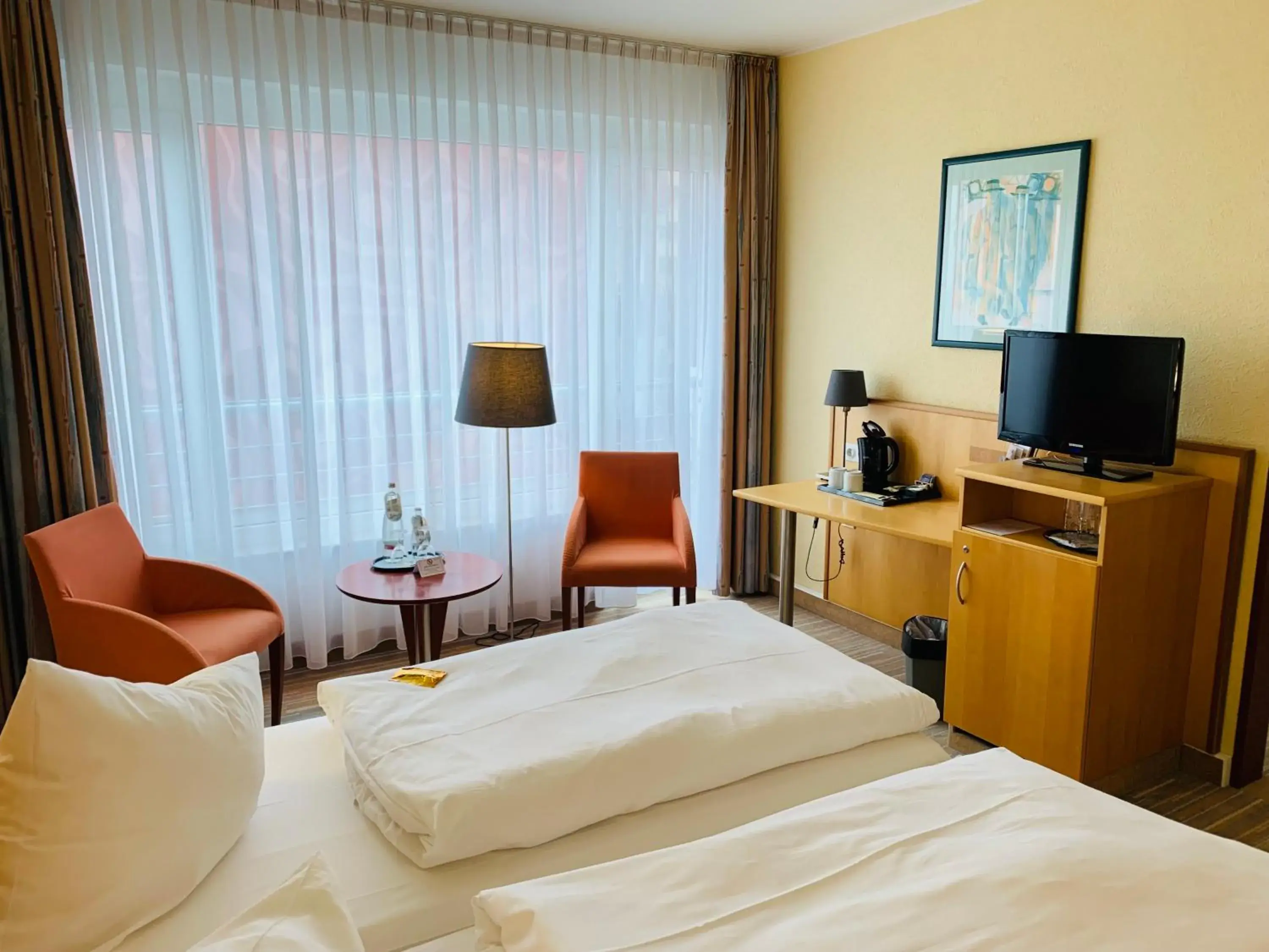 Living room, Bed in Mercure Hotel Riesa Dresden Elbland