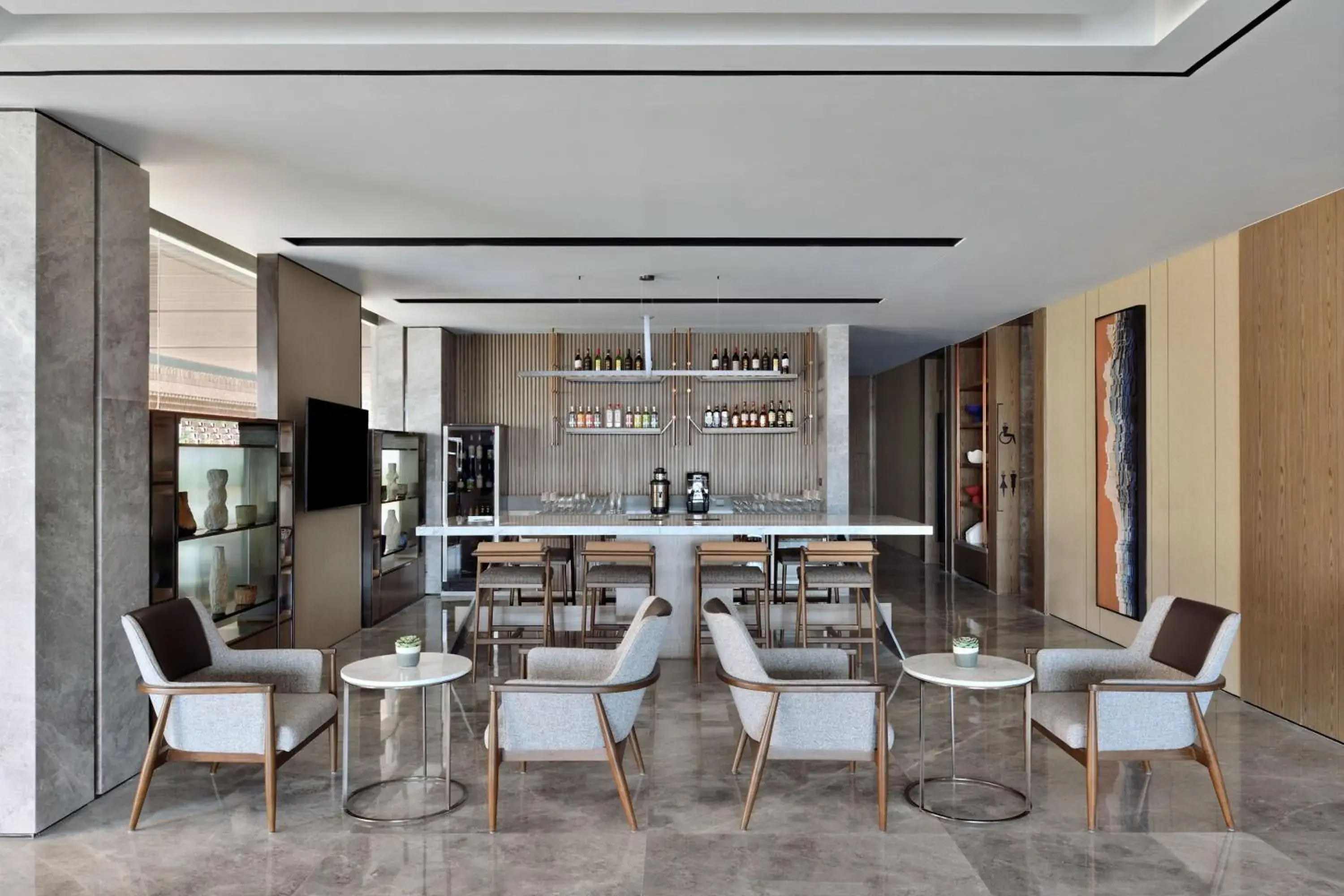 Lobby or reception, Restaurant/Places to Eat in Marriott Executive Apartments Navi Mumbai