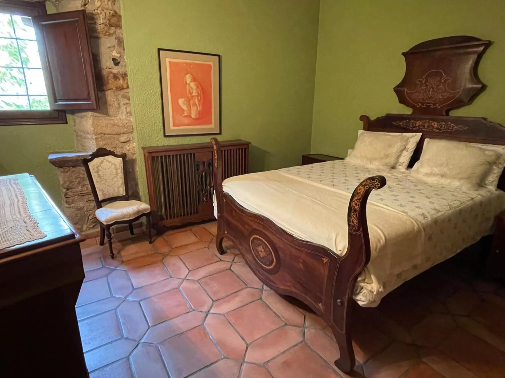 Bed in Mas Feliu Turismo Rural