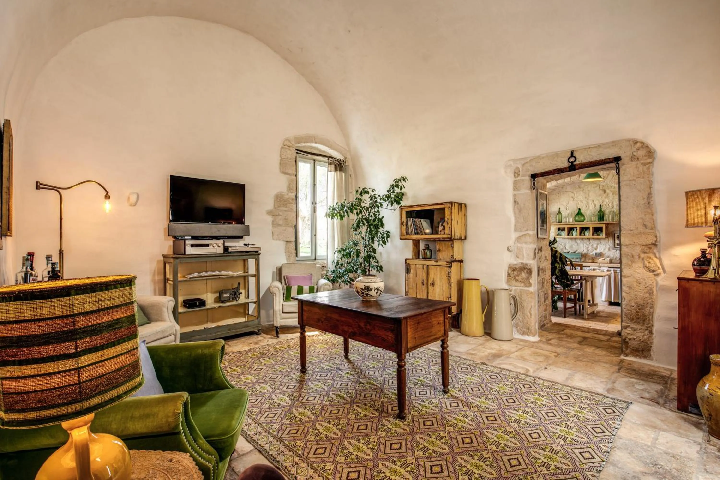 Living room in Masseria Cervarolo