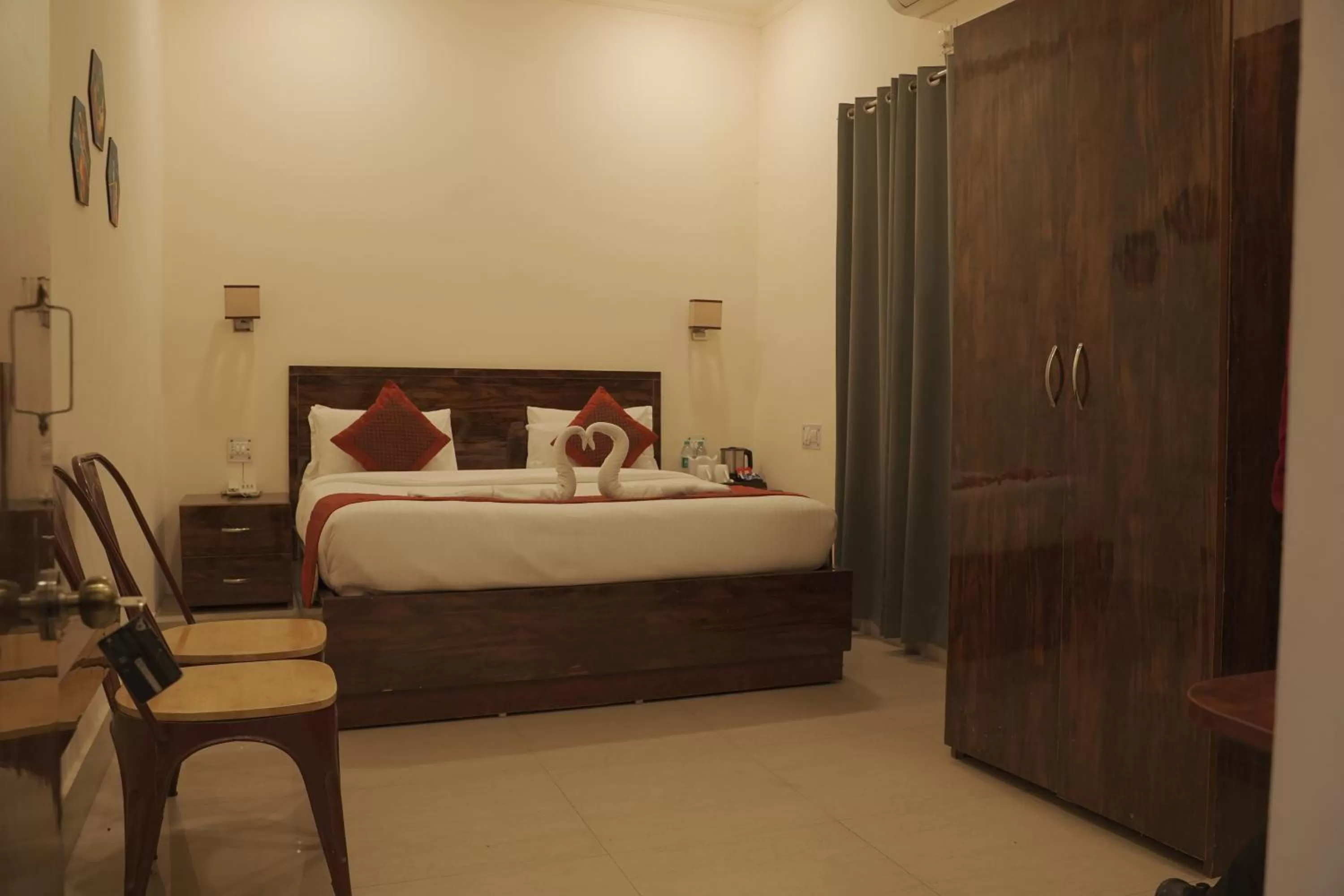 Bedroom, Bed in Indira Nikunj Rubystone Exotic