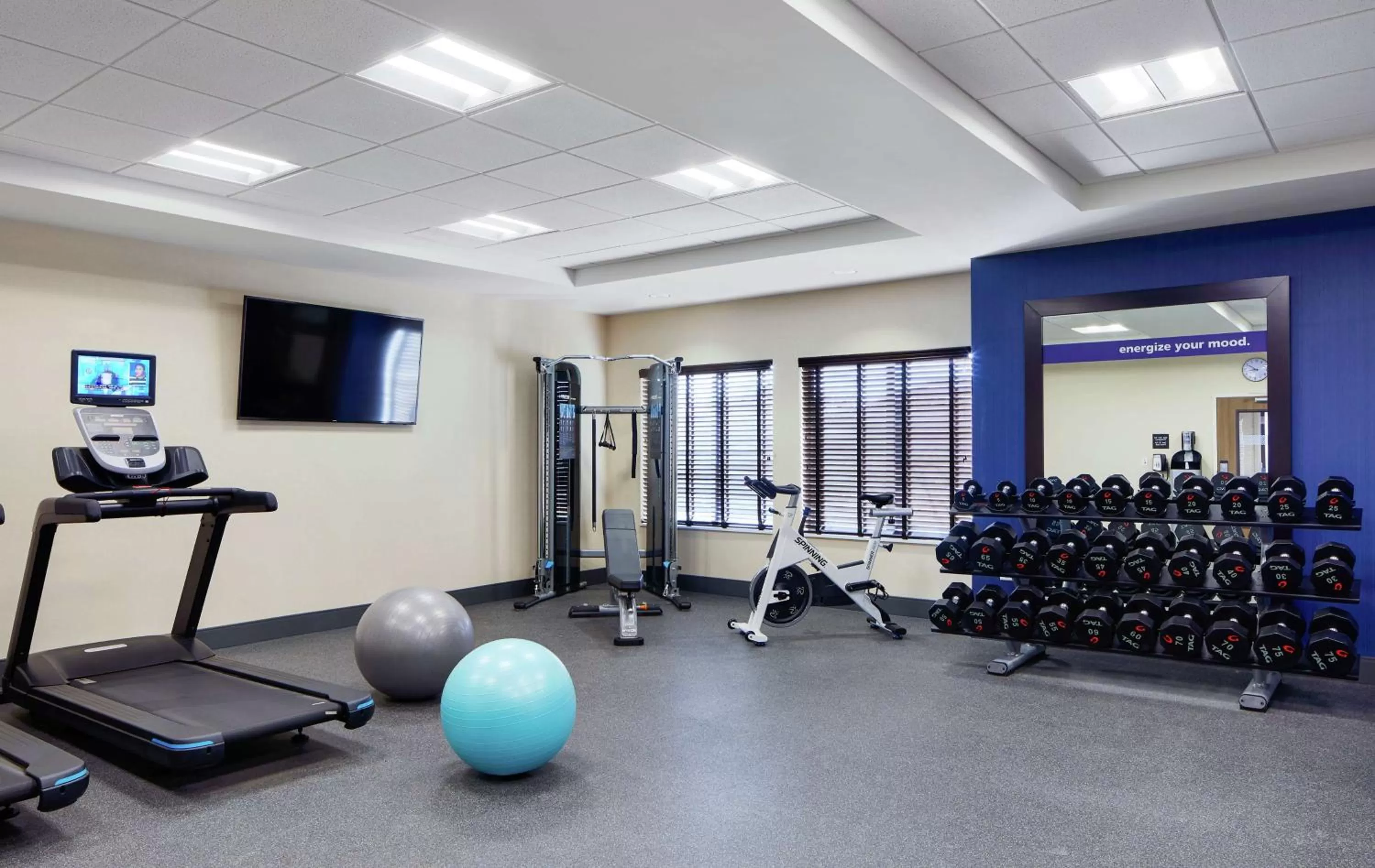 Fitness centre/facilities in Hampton Inn & Suites Chicago/Waukegan